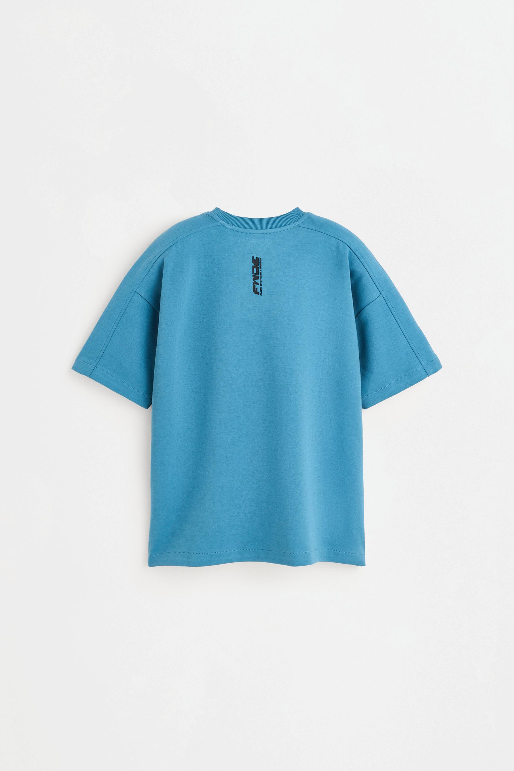 Interlock T-shirt — MEDIUM BLUE