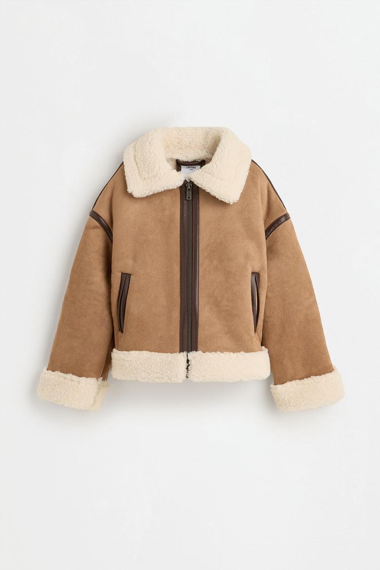 Double-faced jacket — PALE BROWN