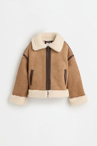 Double-faced jacket — PALE BROWN 1