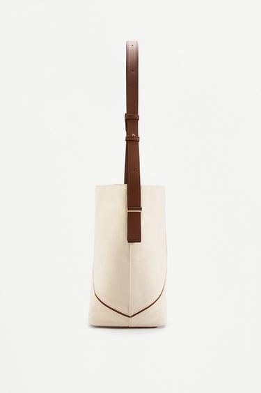 Canvas shopper bag — CAMEL 3