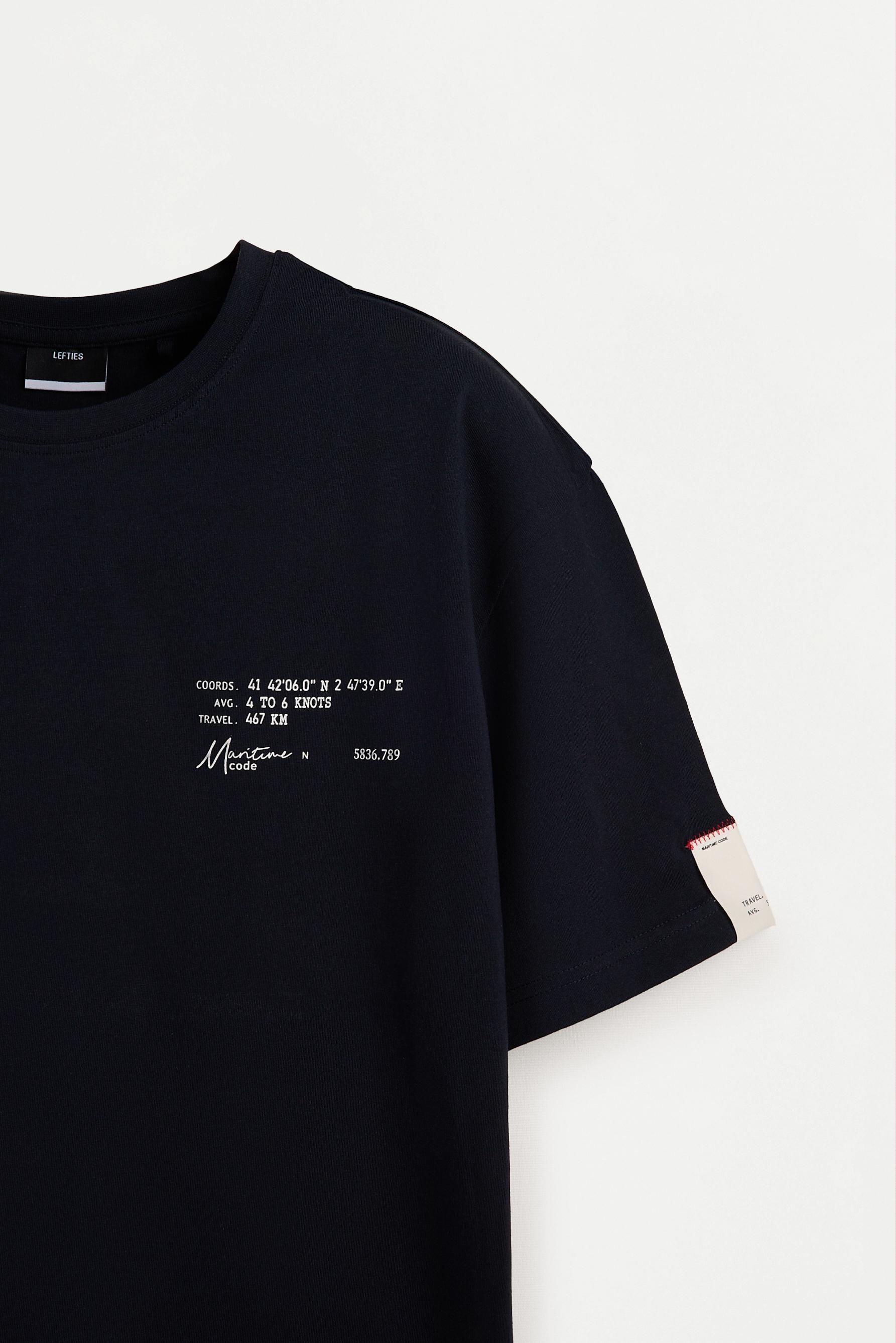 Printed T-shirt — DARK NAVY