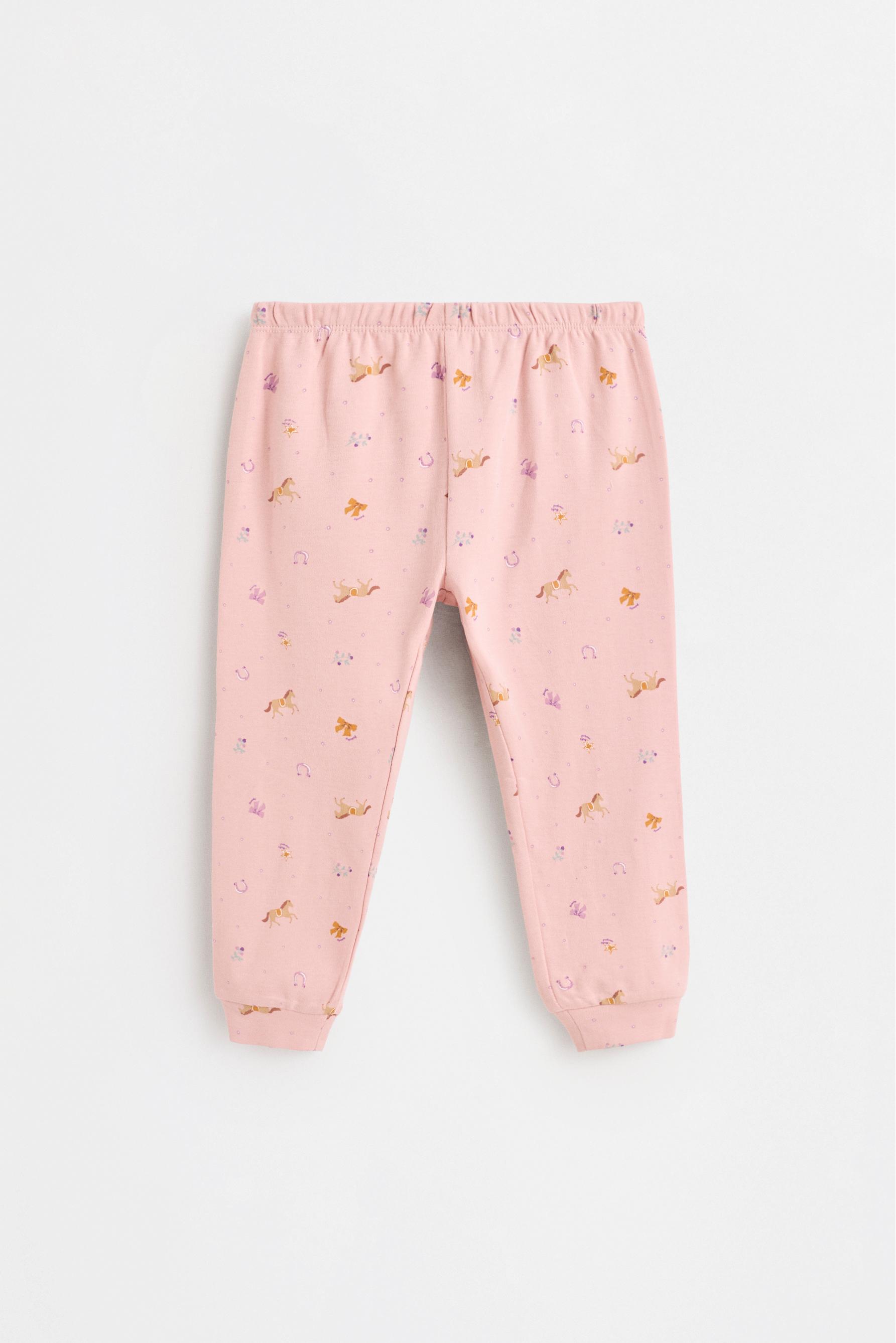 Printed interlock pyjamas — NEON PINK