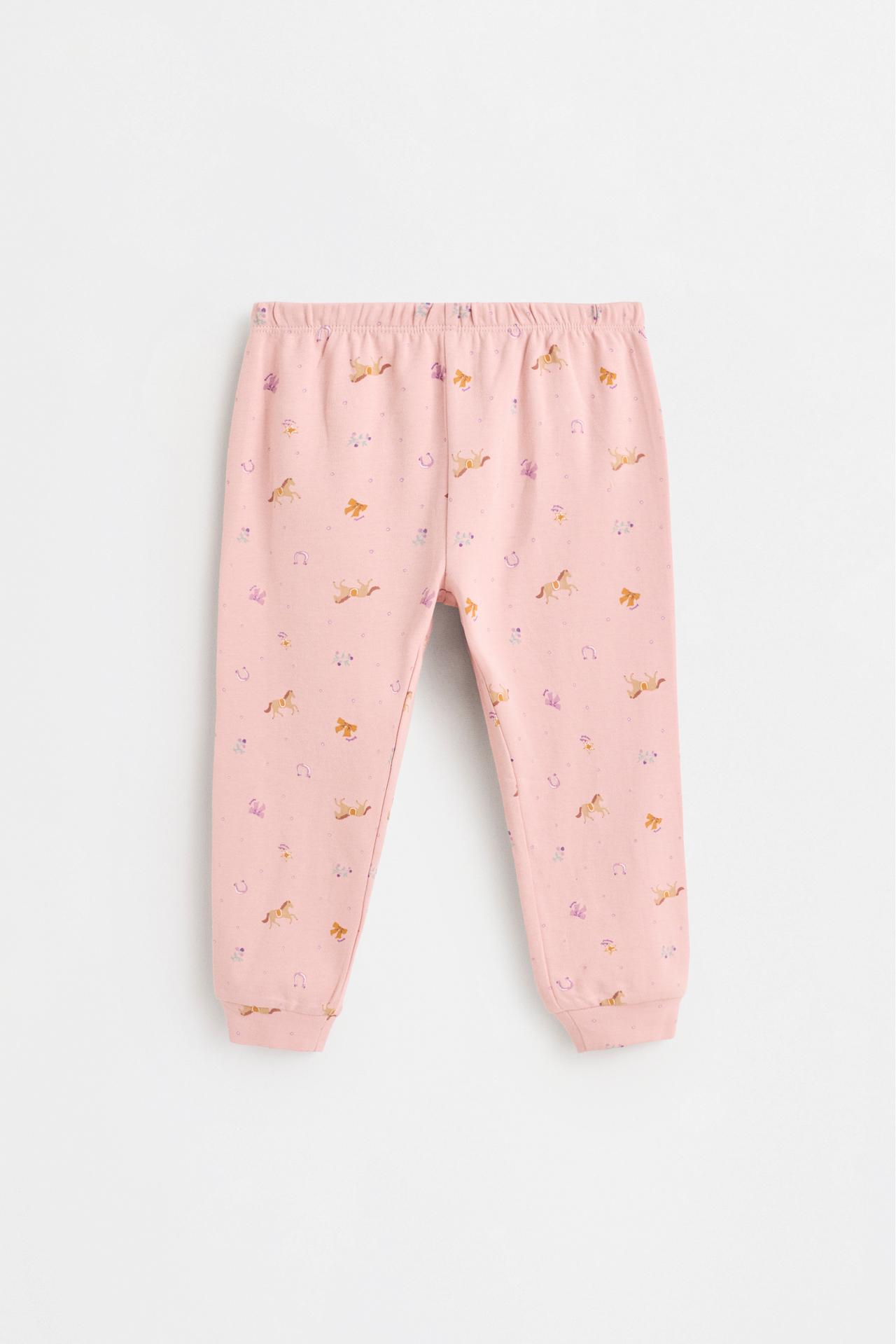 Printed interlock pyjamas — NEON PINK
