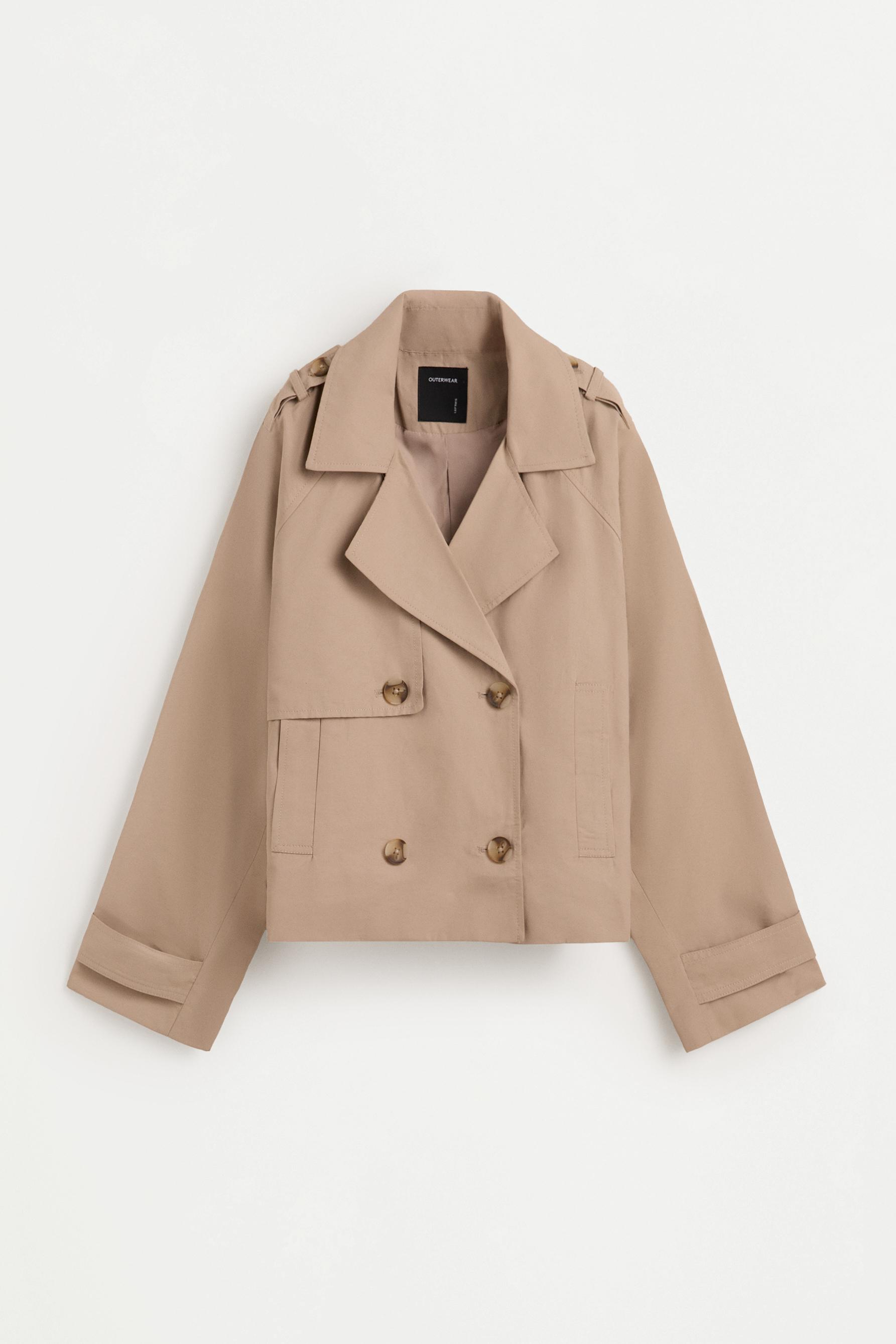 Short trench coat — YARN