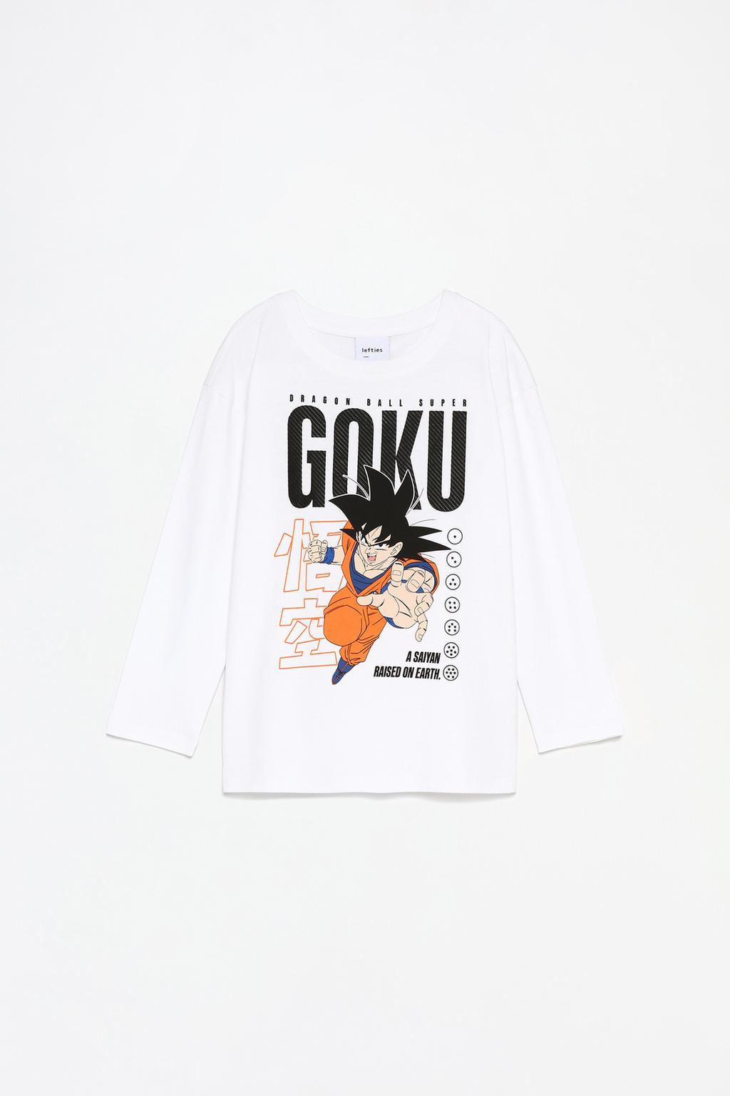 Goku Dragon Ball ©Bird Studio textured slogan T-shirt