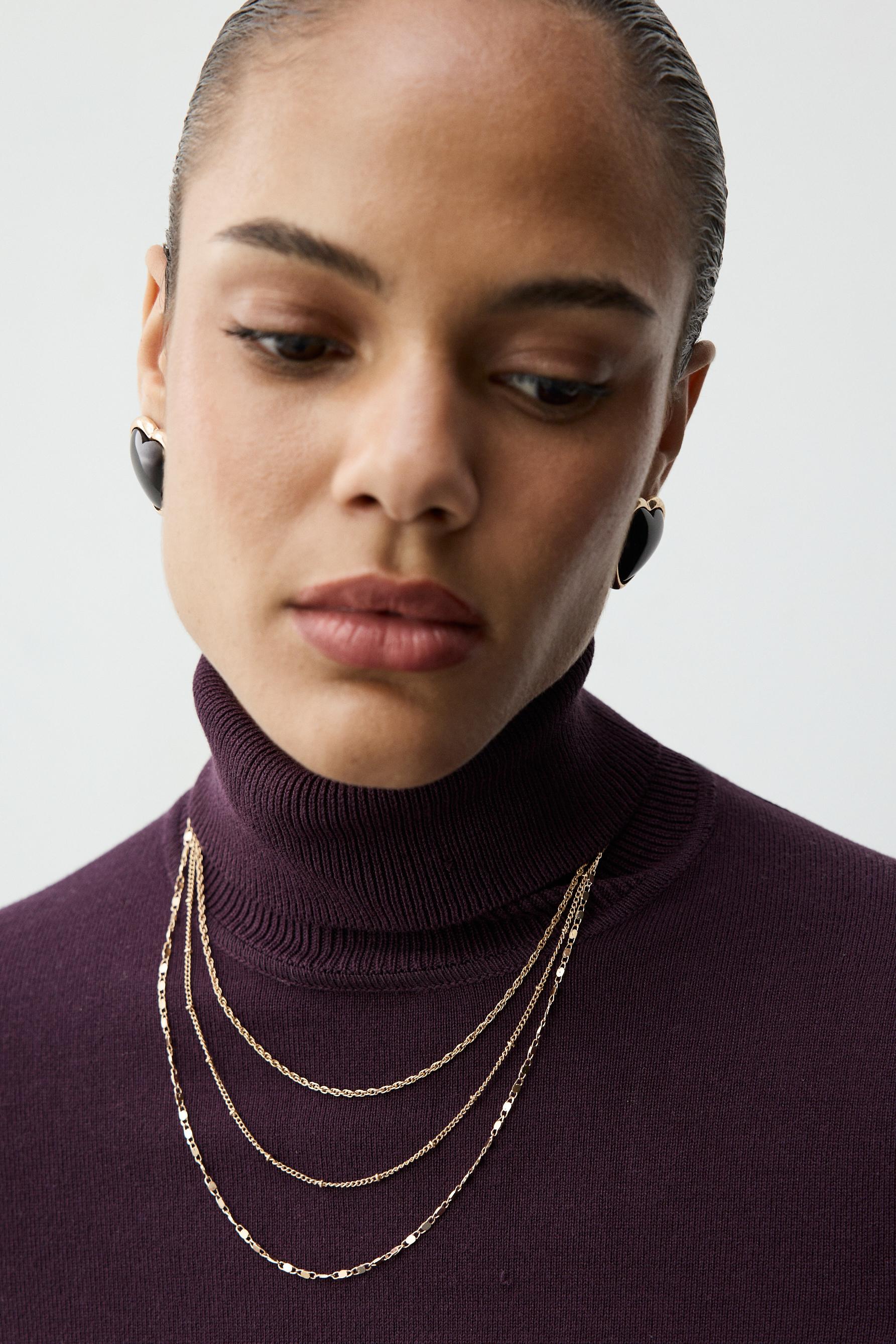 Pack of 3 assorted necklaces — GOLD