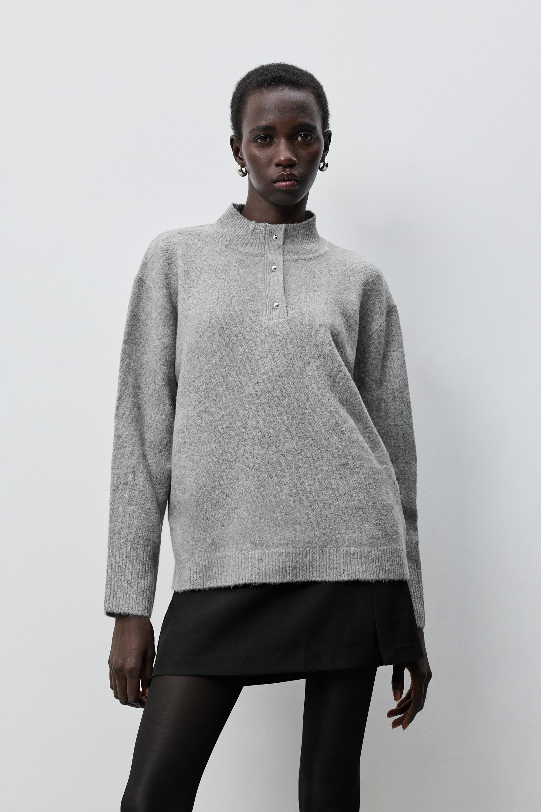 Jersey cuello perkins botones