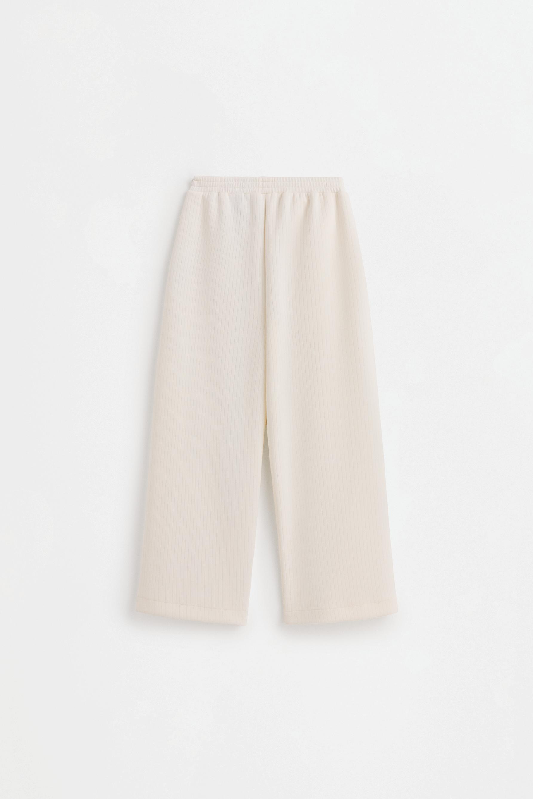 Capybara CAPYFUN© modal wide-leg trousers — OFF WHITE