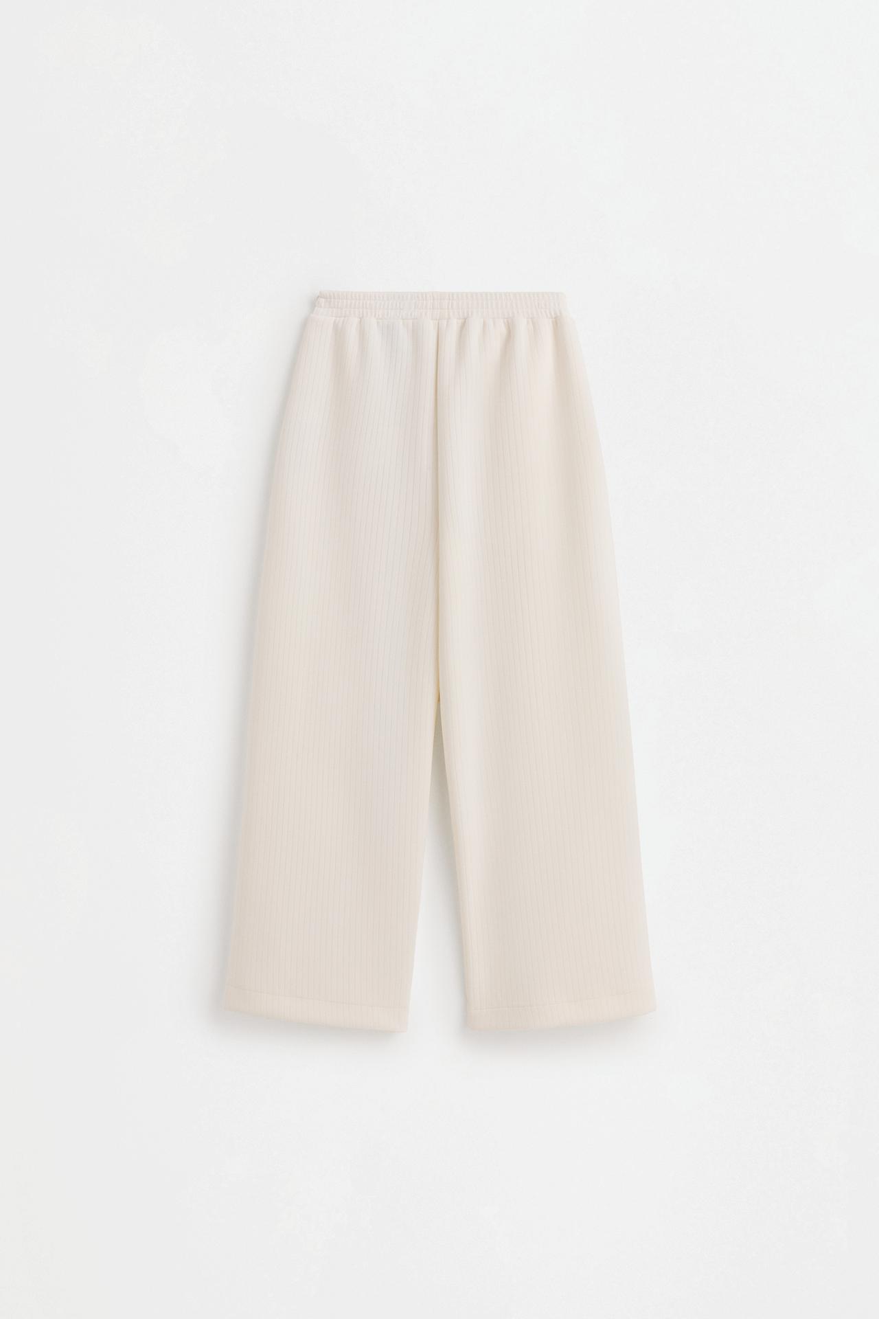 Capybara CAPYFUN© modal wide-leg trousers — OFF WHITE