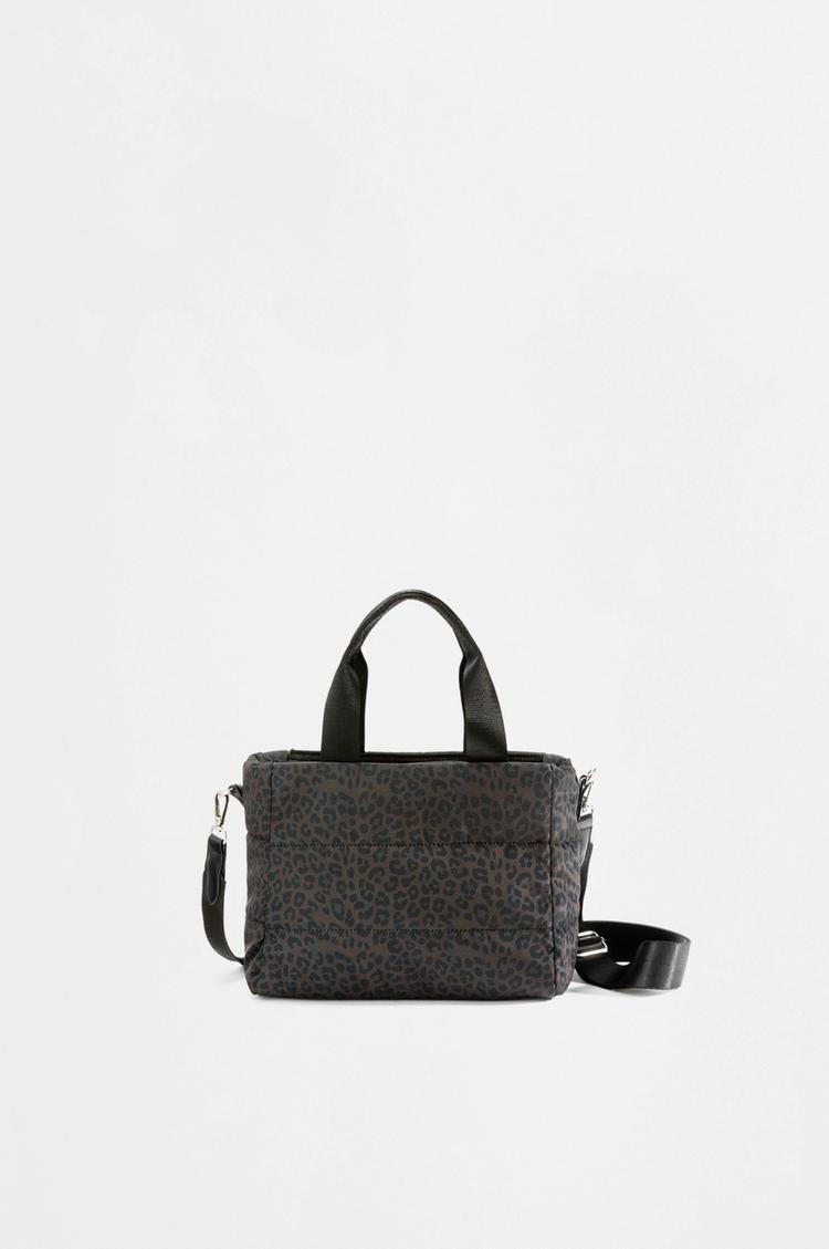 Quilted crossbody bag — LEOPARD