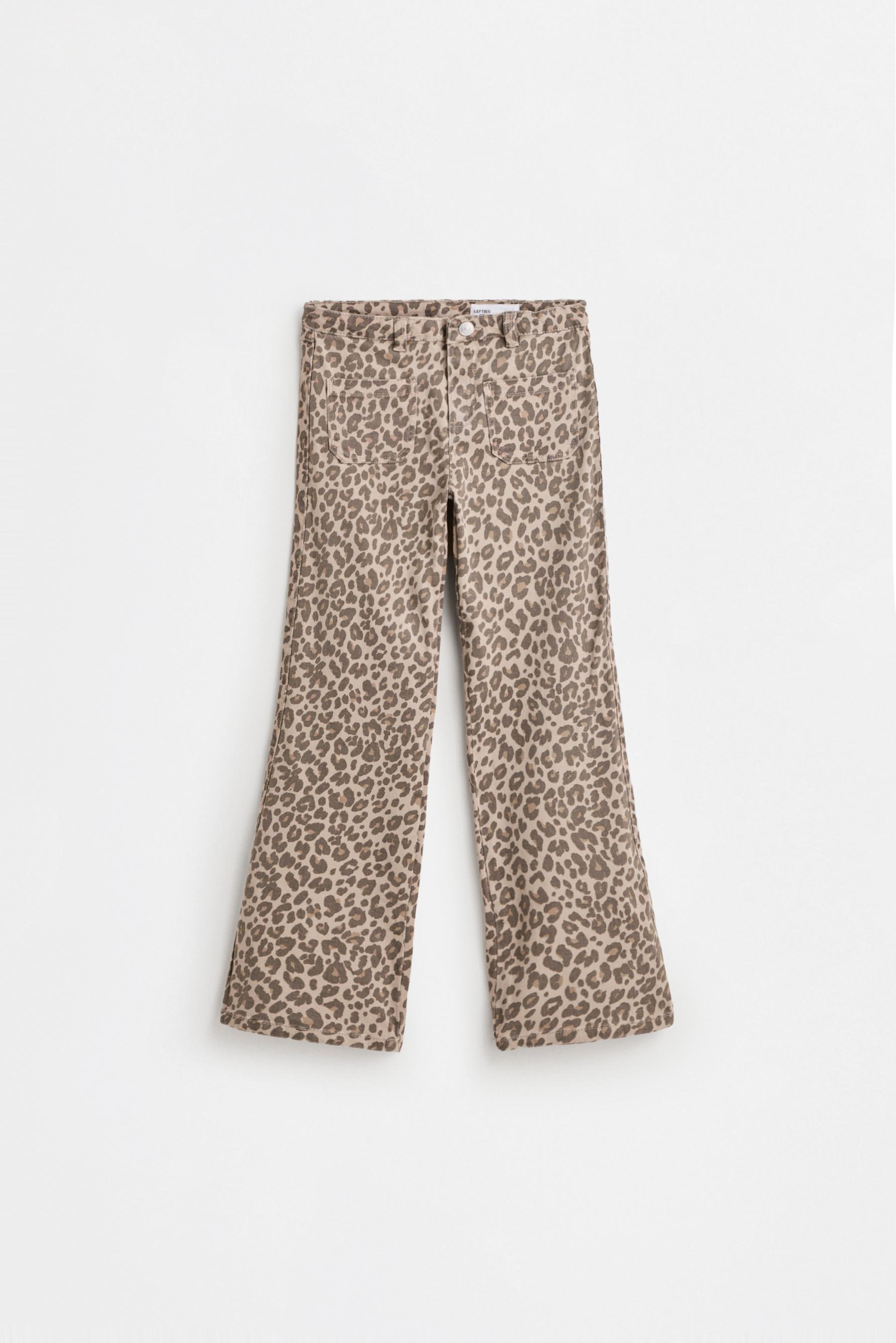 Pantalón flare sarga