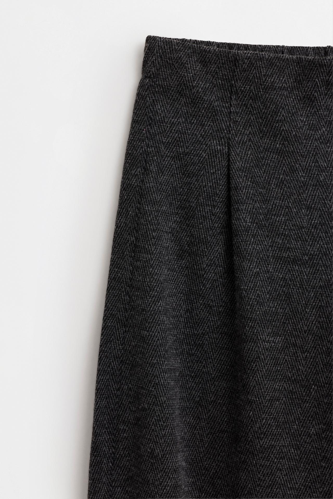 Suede Ponte di Roma balloon trousers — ANTHRACITE GREY