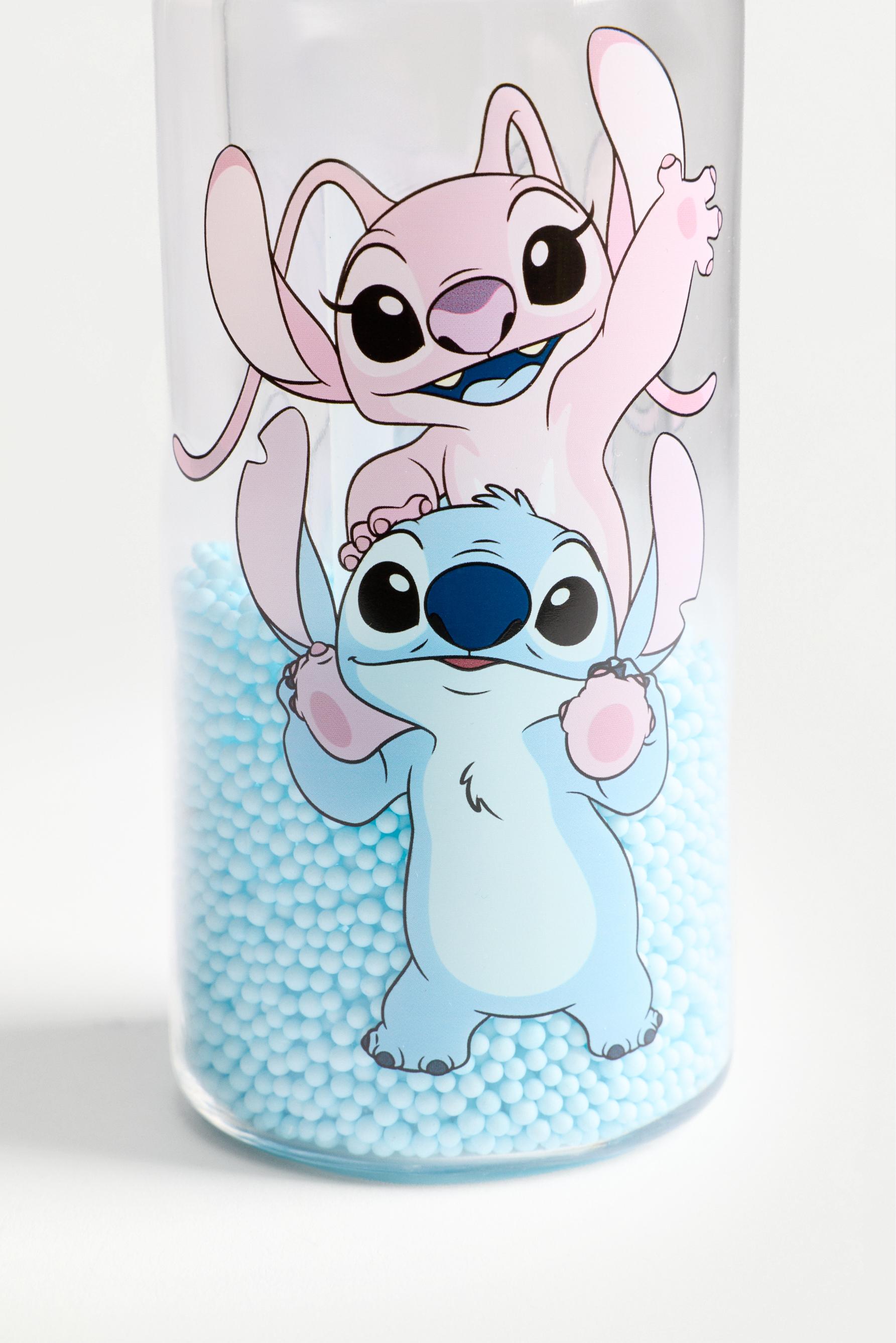 Stitch & Angel ©Disney 250ml bottle with beads — SKY BLUE
