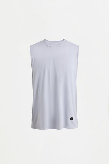 Sleeveless sports T-shirt — DARK GREY MARL 6