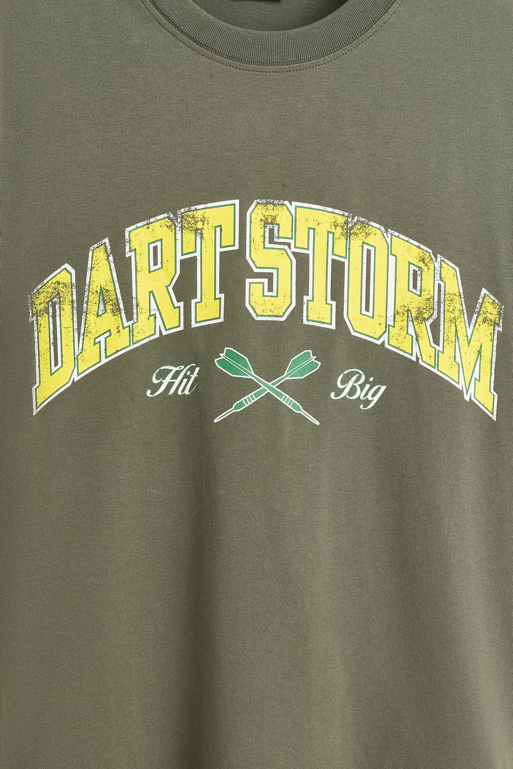 Oversize printed T-shirt — PALE GREEN
