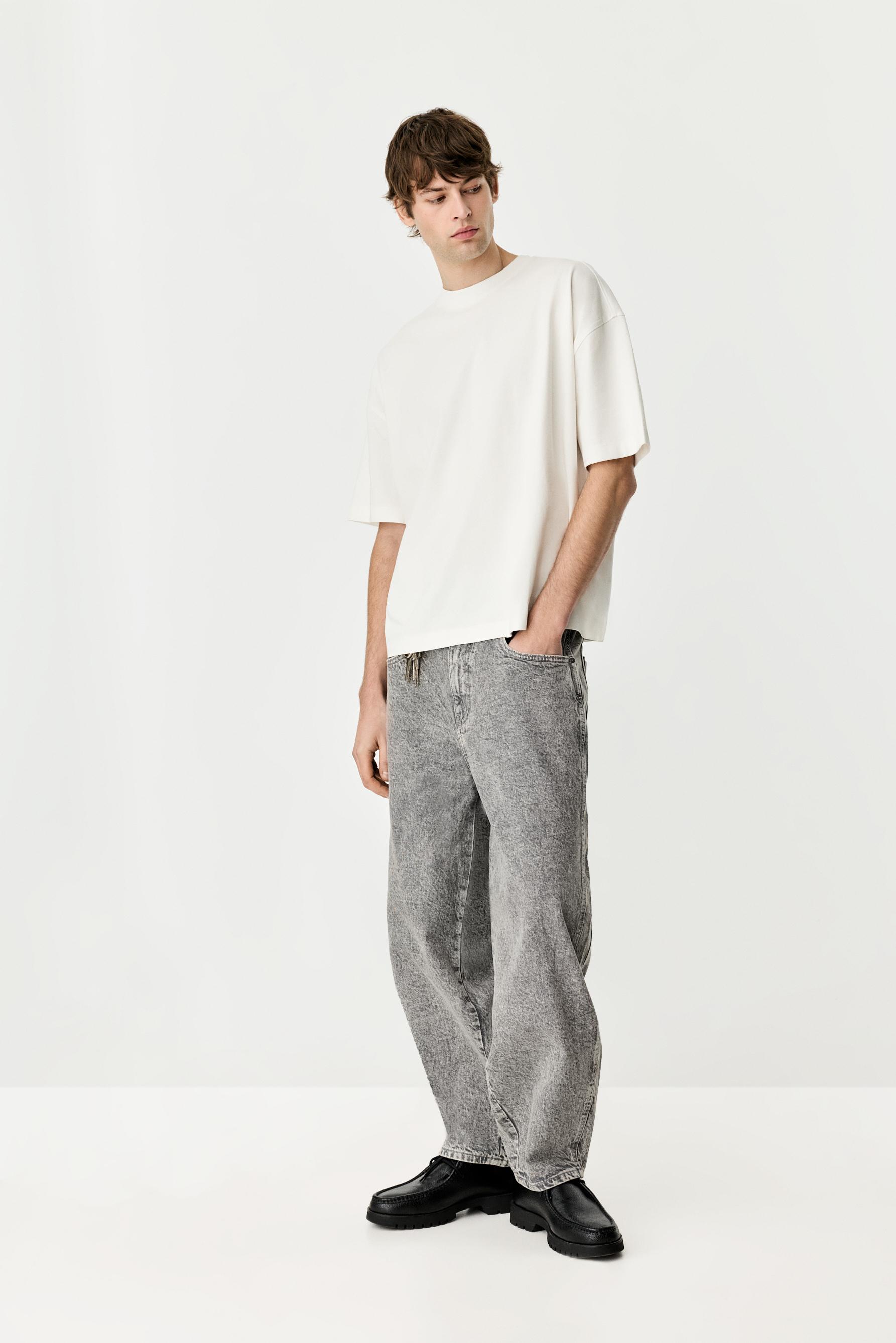 Oversize boxy fit T-shirt — WHITE