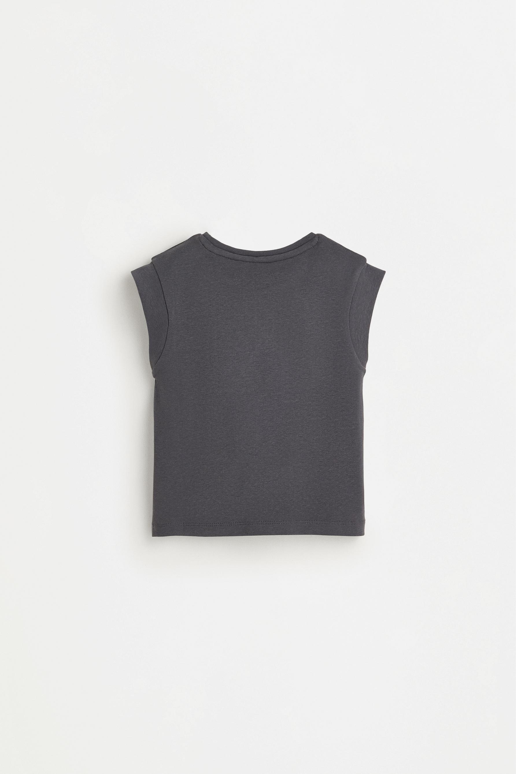 Drop sleeve T-shirt — BLUE GREY