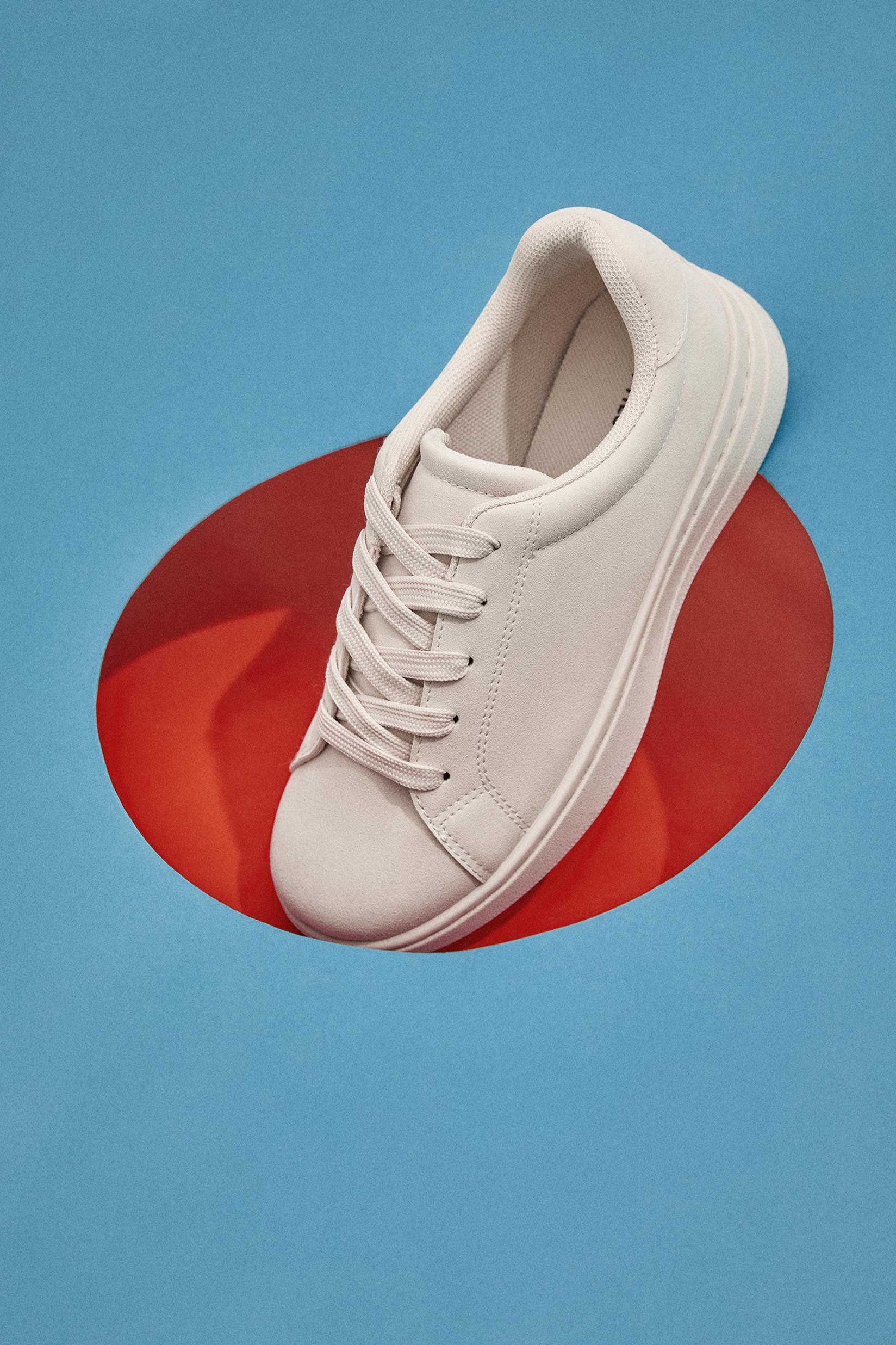 PLATFORM CASUAL SNEAKER — BROWN