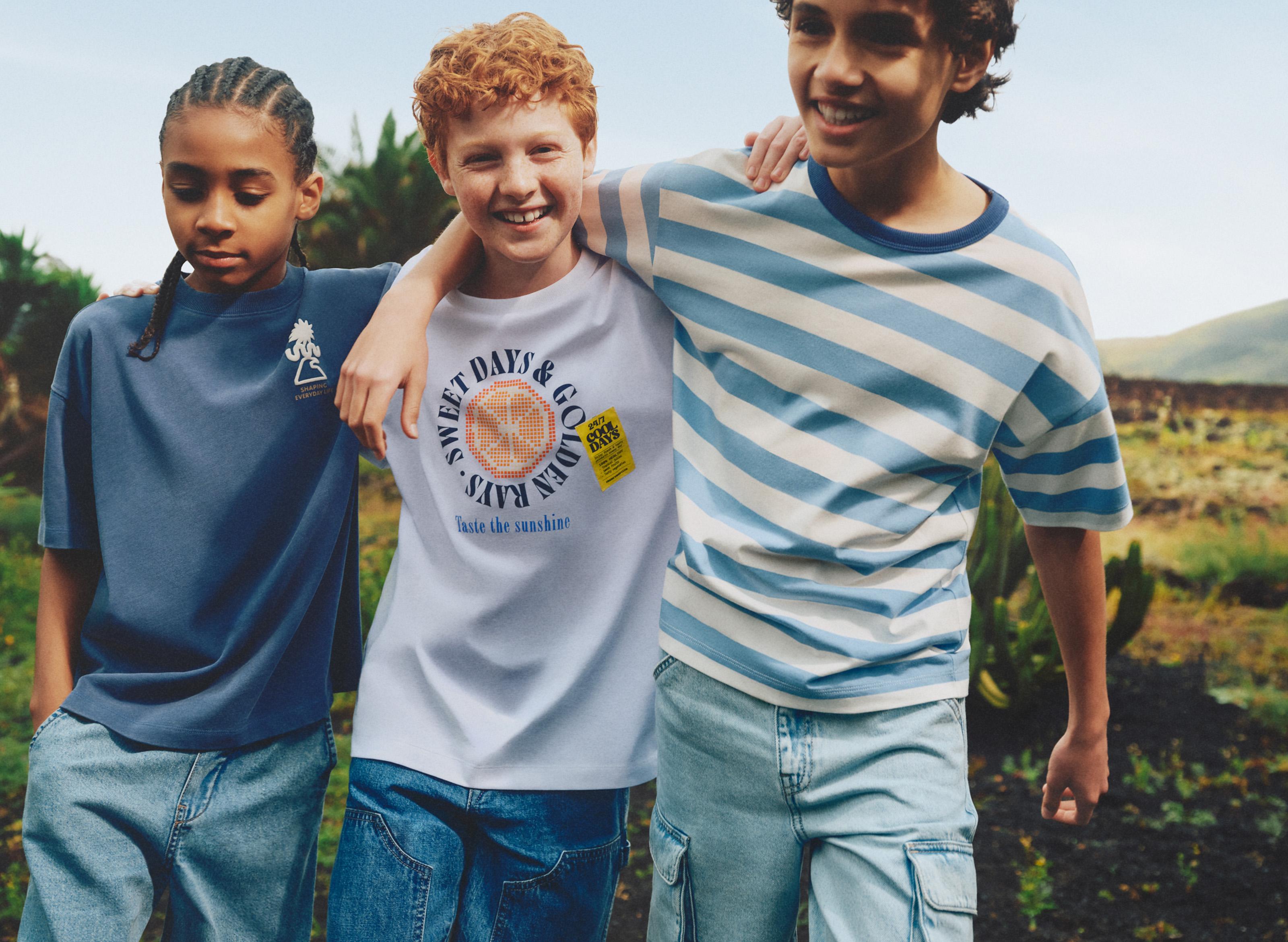 Striped T-shirt — PALE BLUE
