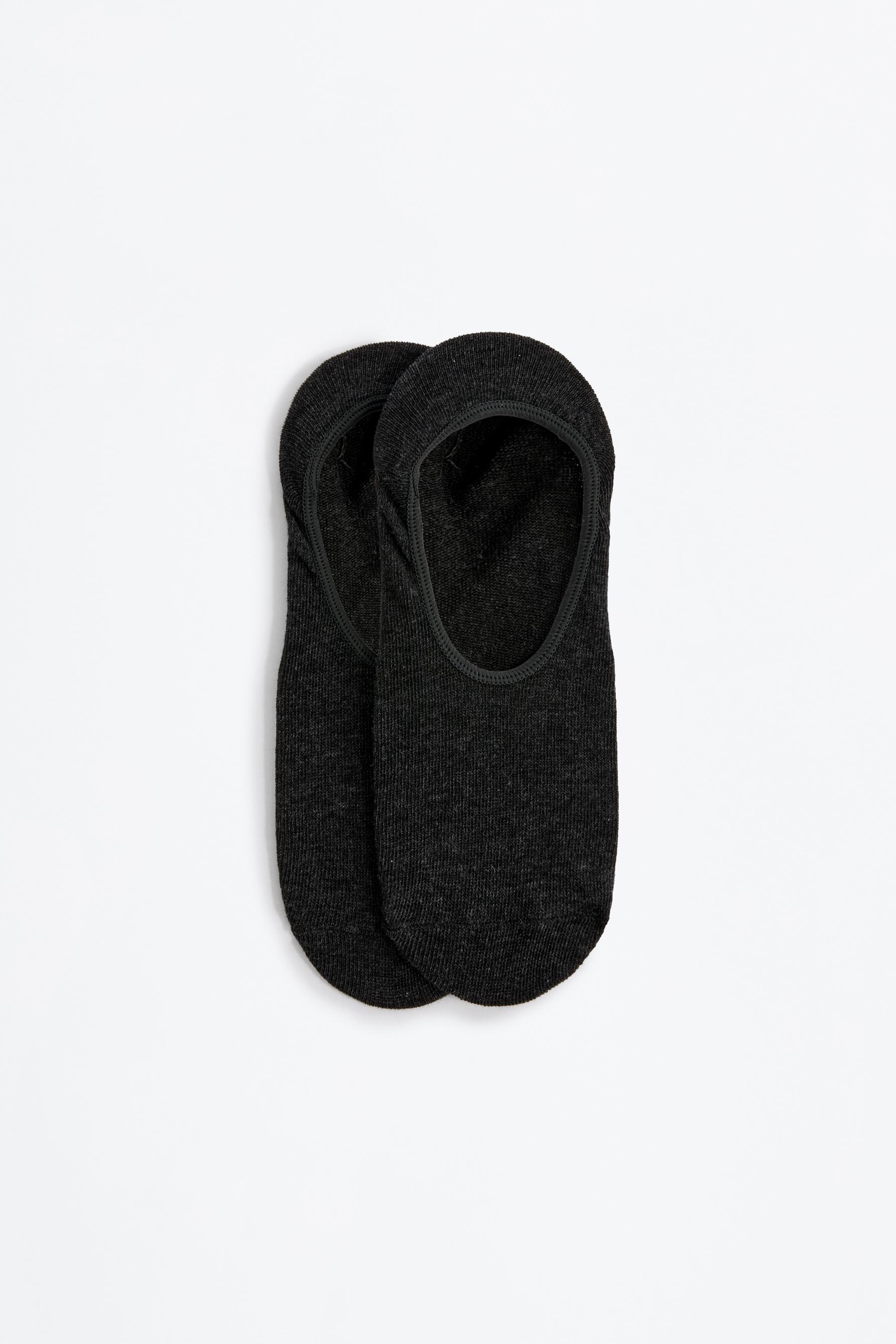 5-pack of no-show socks — GREY