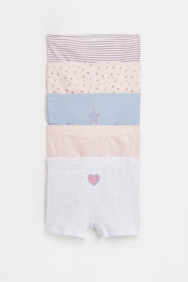 Printed boxer briefs (5-pack) — GREY MARL 1