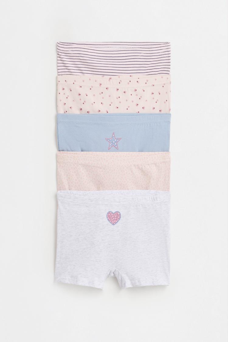 Printed boxer briefs (5-pack) — GREY MARL