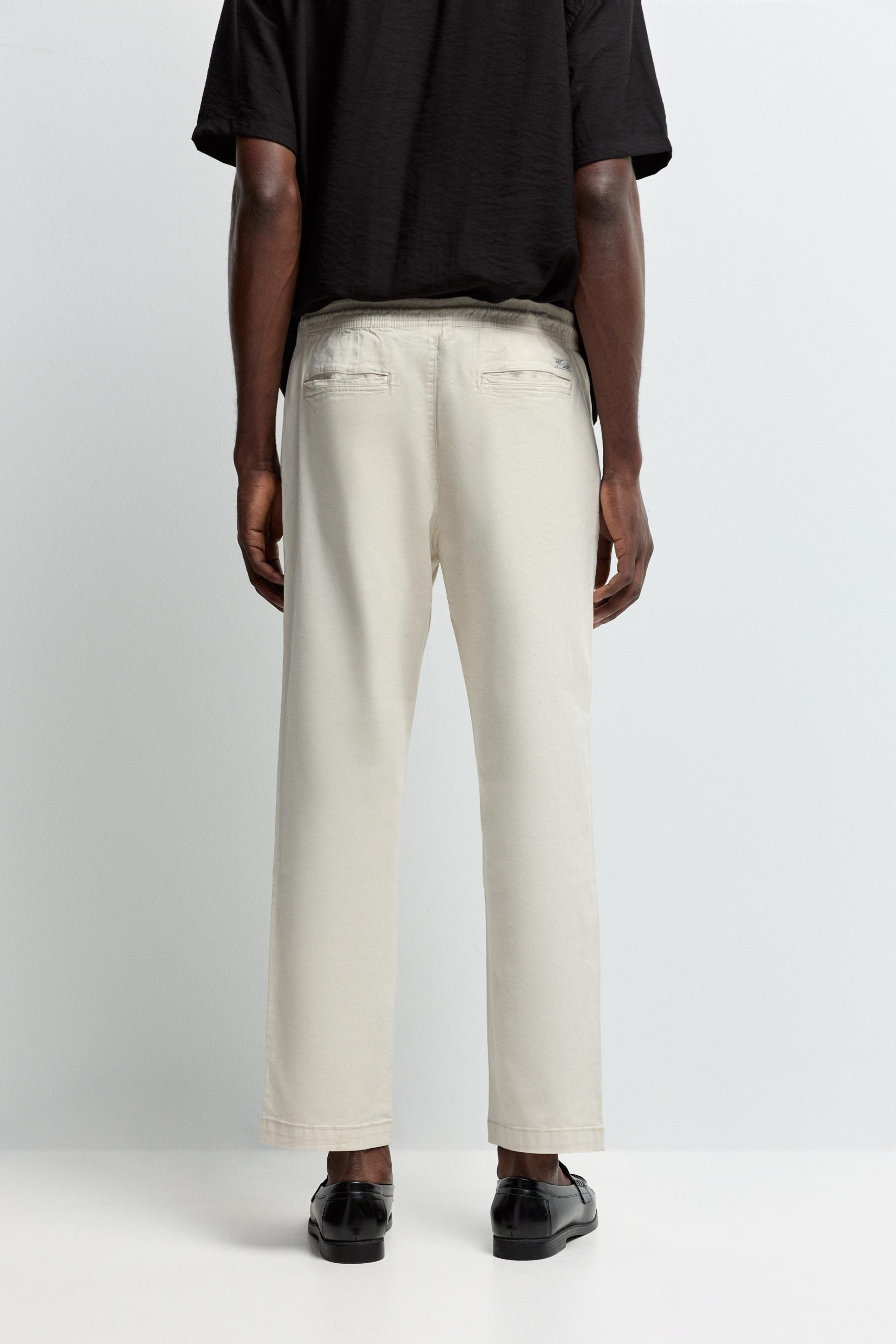 Slim fit jogger trousers — ECRU