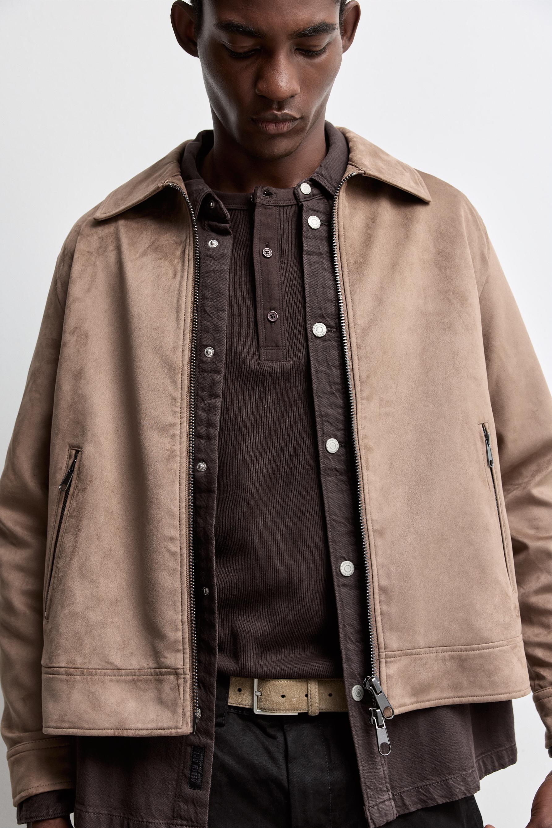 Faux suede jacket — OCHRE