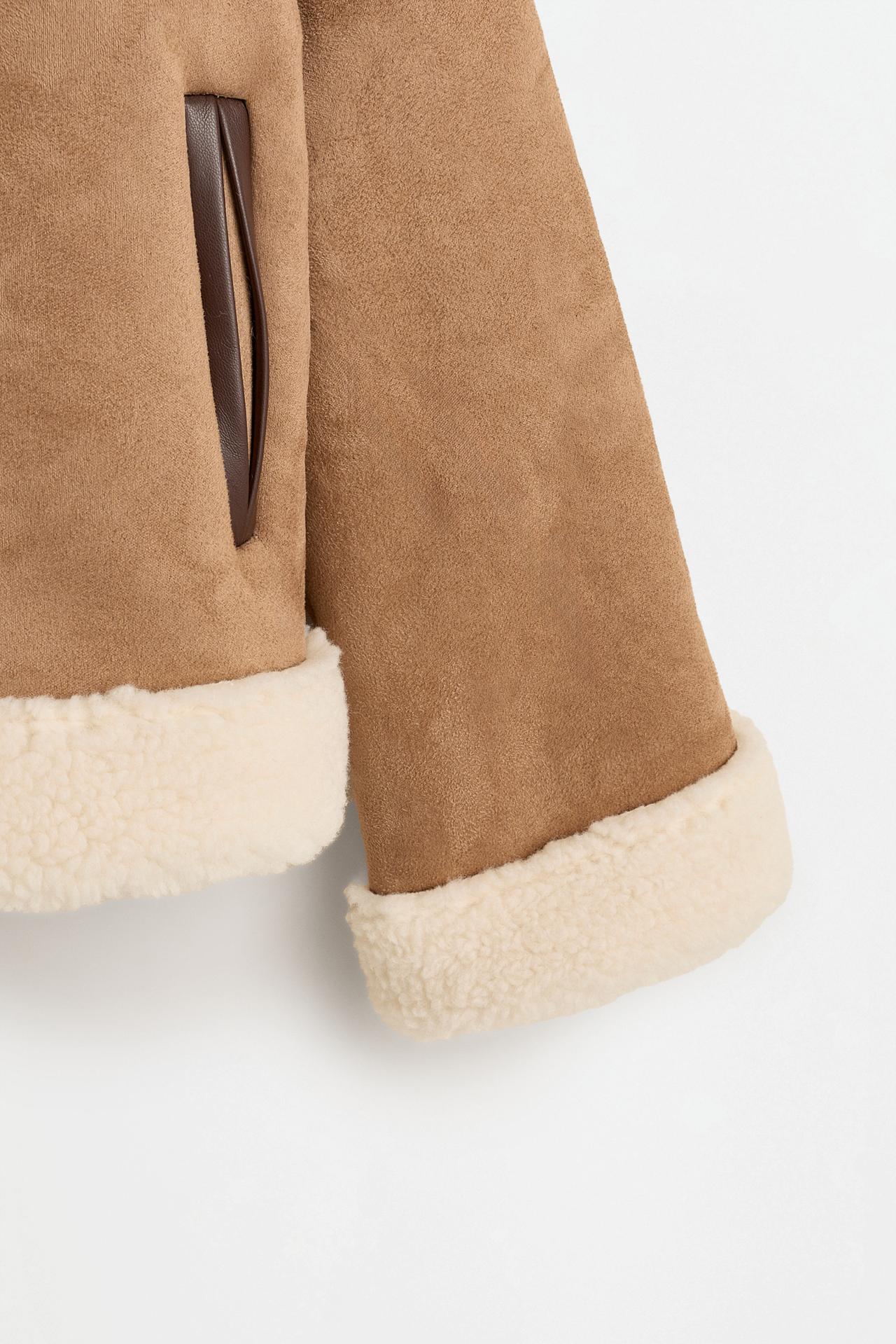 Double-faced jacket — PALE BROWN