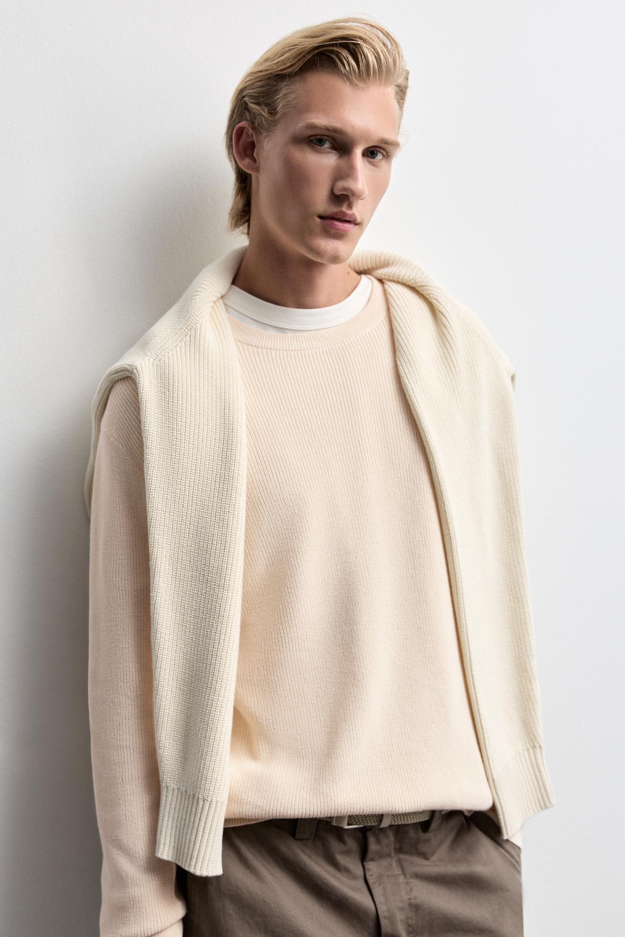 Textured sweater — OFF WHITE