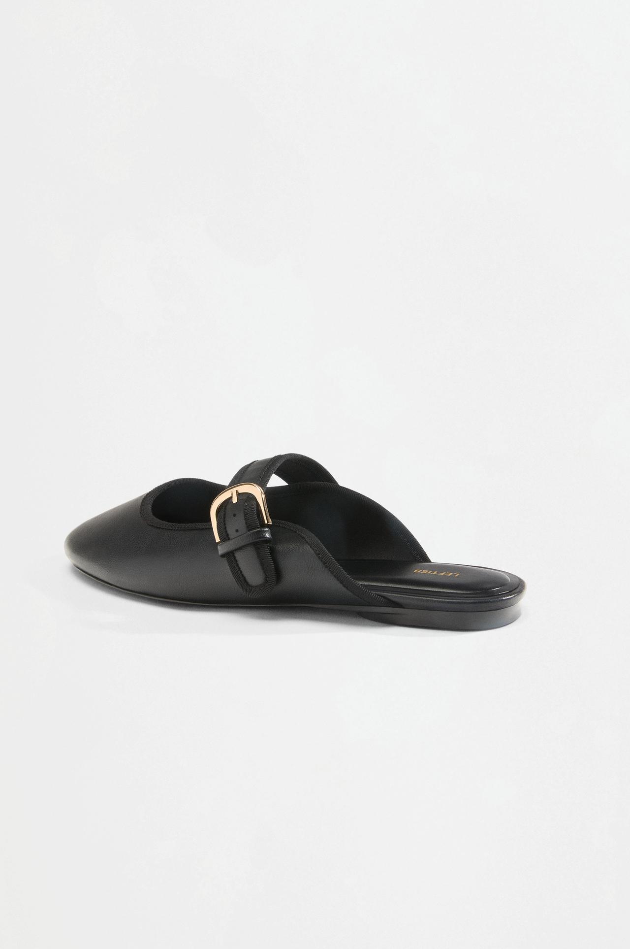 Slingback ballet flats — BLACK