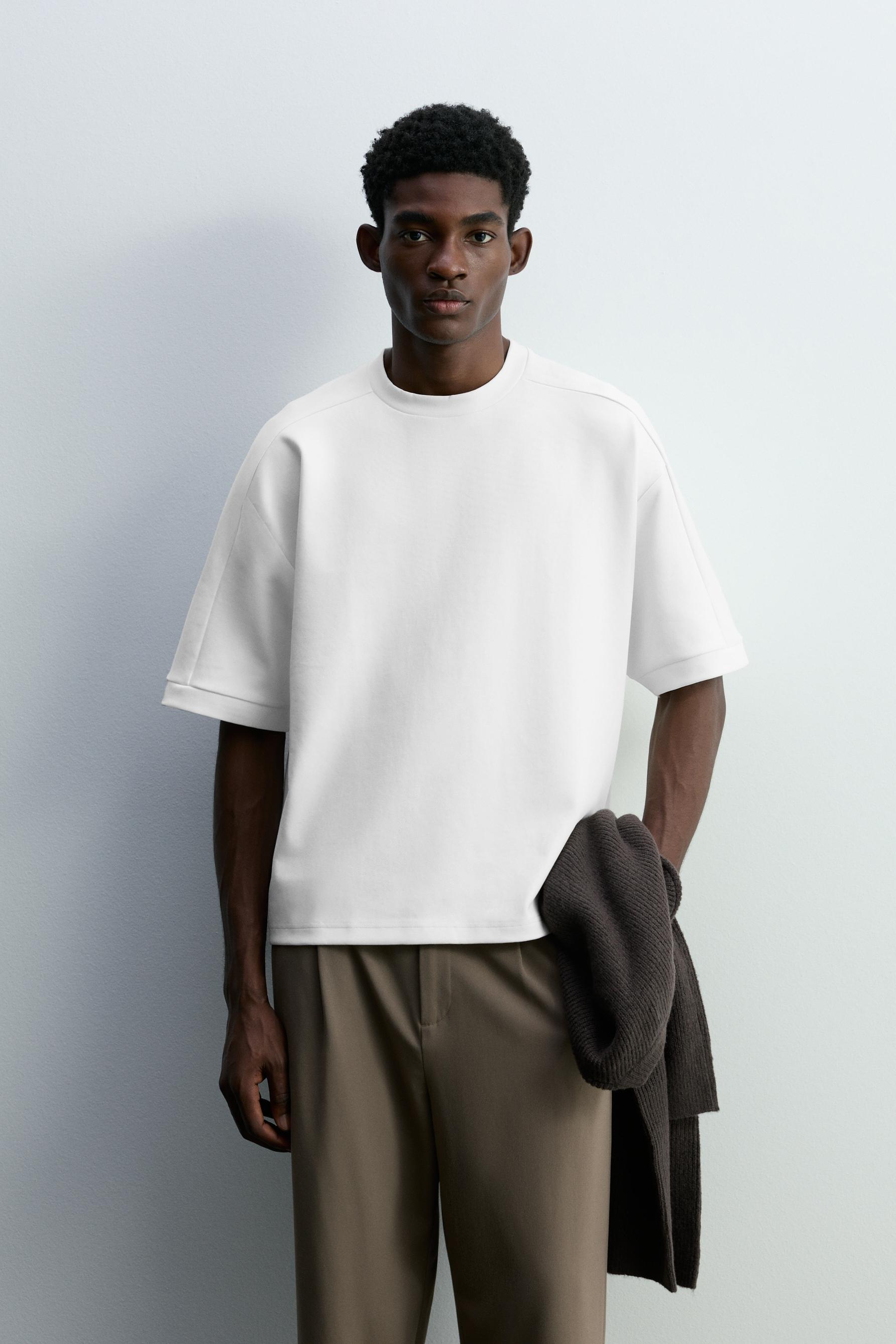 Heavy interlock T-shirt — OFF WHITE