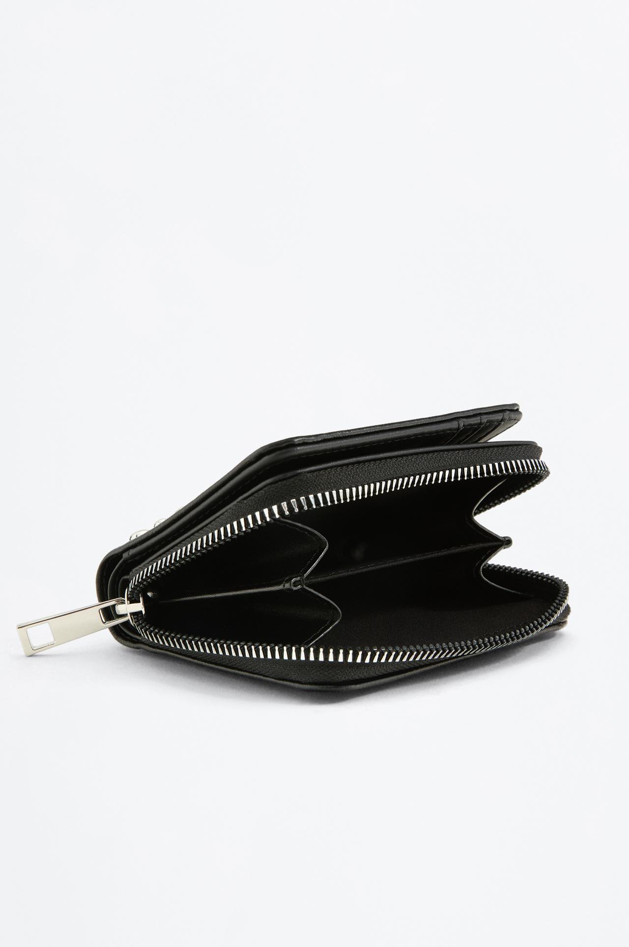 Studded Wallet — BLACK