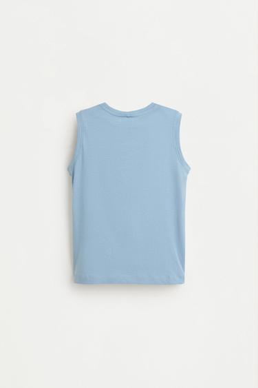 Pack of 2 assorted sleeveless T-shirts — PALE YELLOW 3