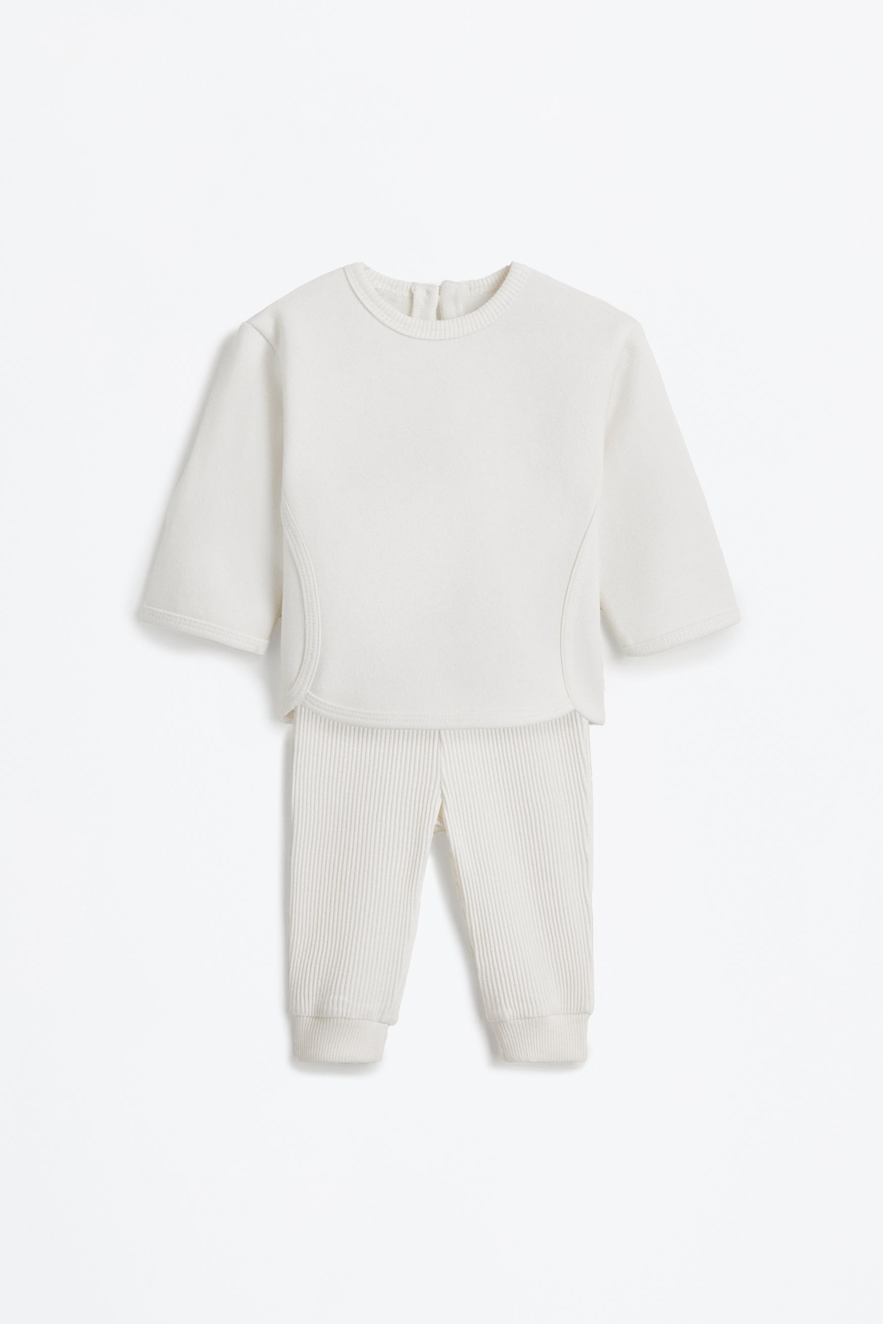 Conjunto sudadera y legging canalé