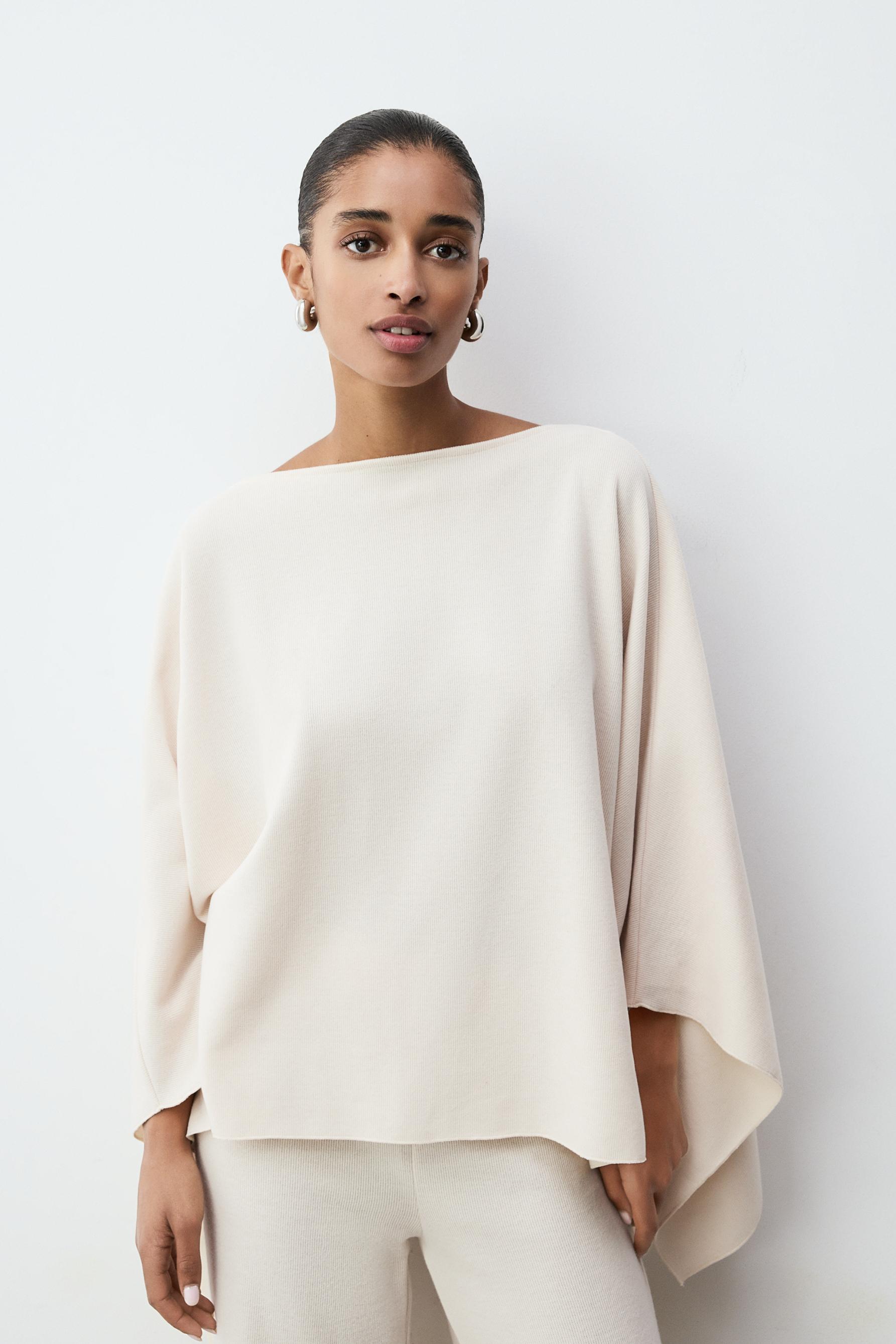 Poncho punto cortado