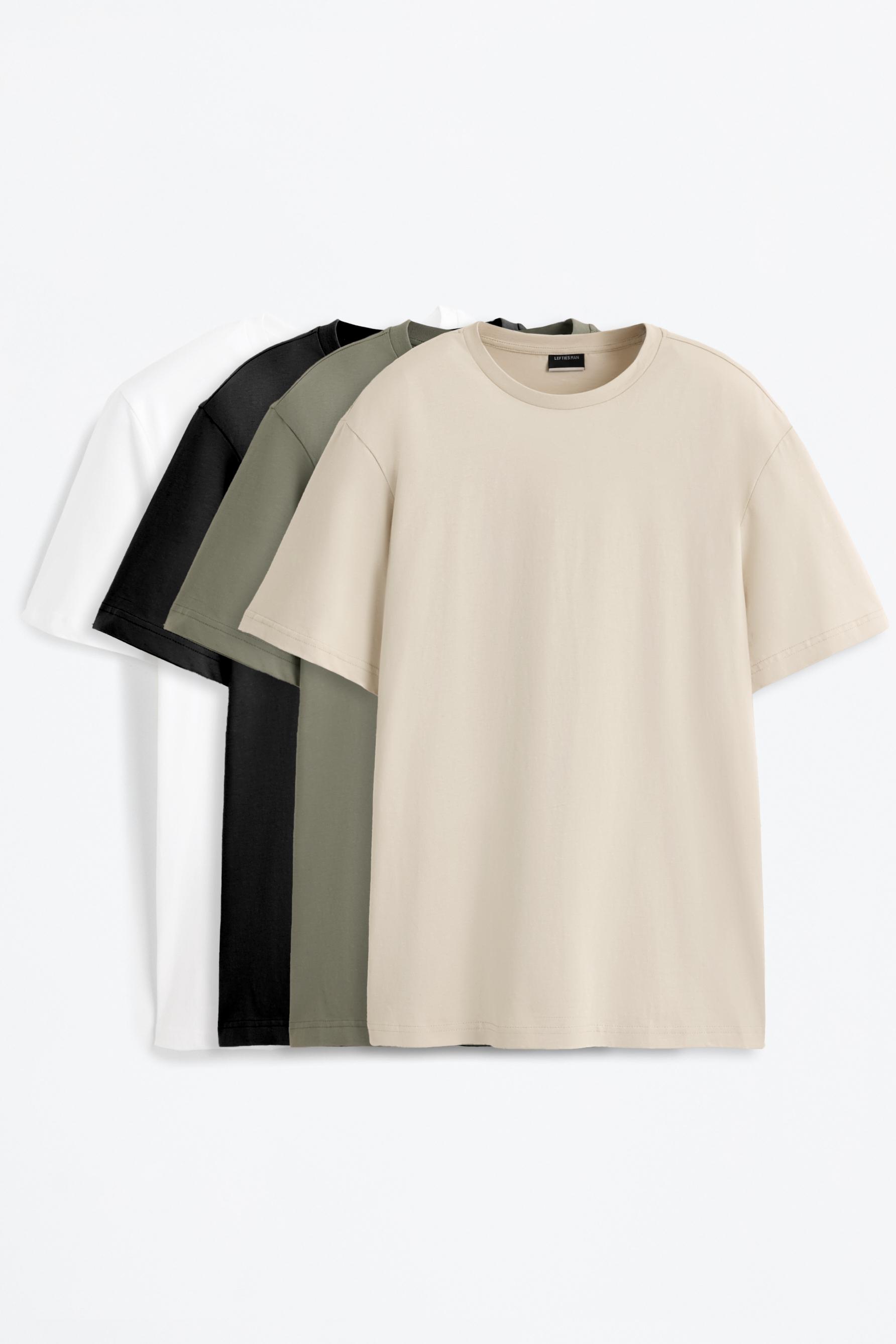 Pack de 4 Camisetas Básicas