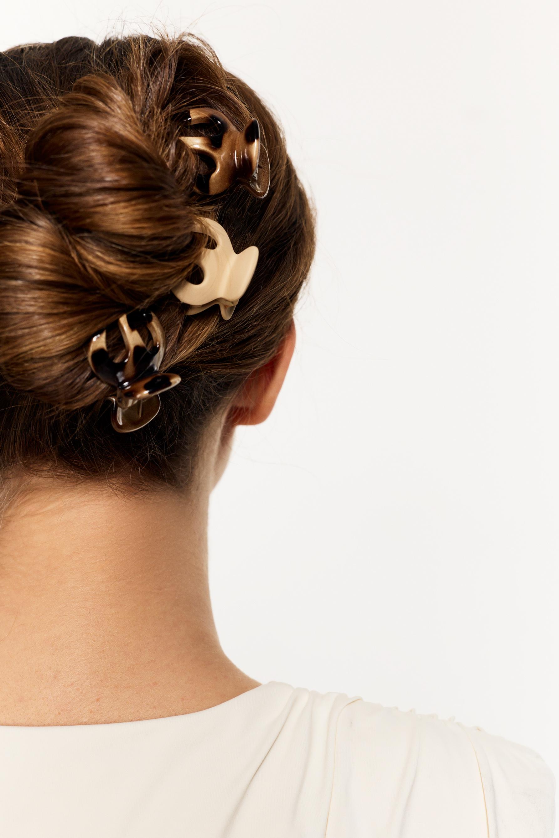 Hair clips (Pack of 6) — TORTOISESHELL