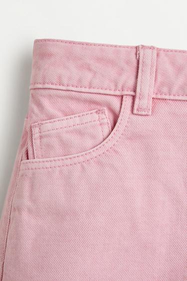 Frayed denim shorts — BUBBLEGUM PINK 3