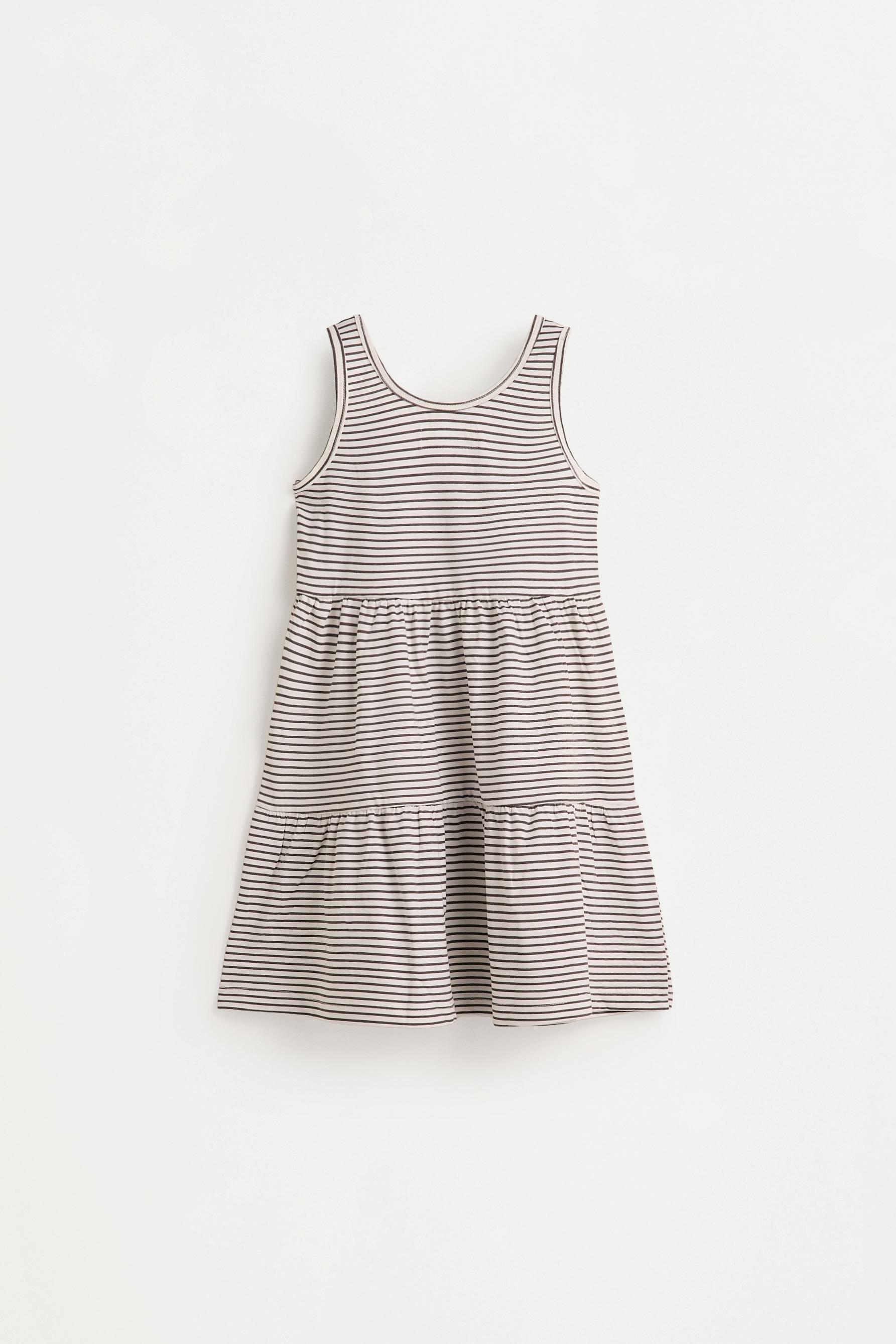 Printed strappy dress — OFF WHITE