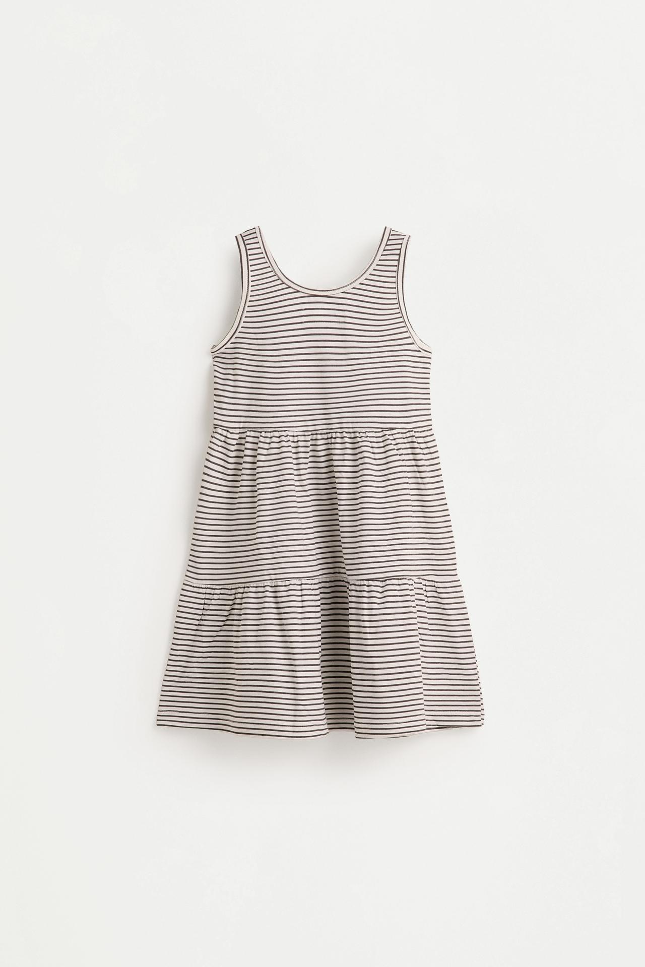Printed strappy dress — OFF WHITE