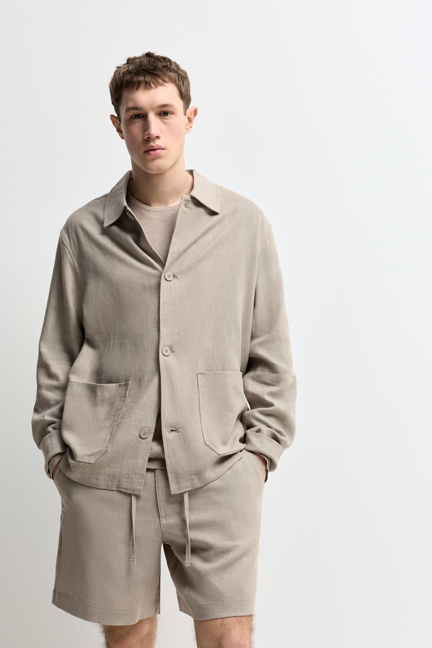 Sobrecamisa 100% lino bolsillos Lefties Edition