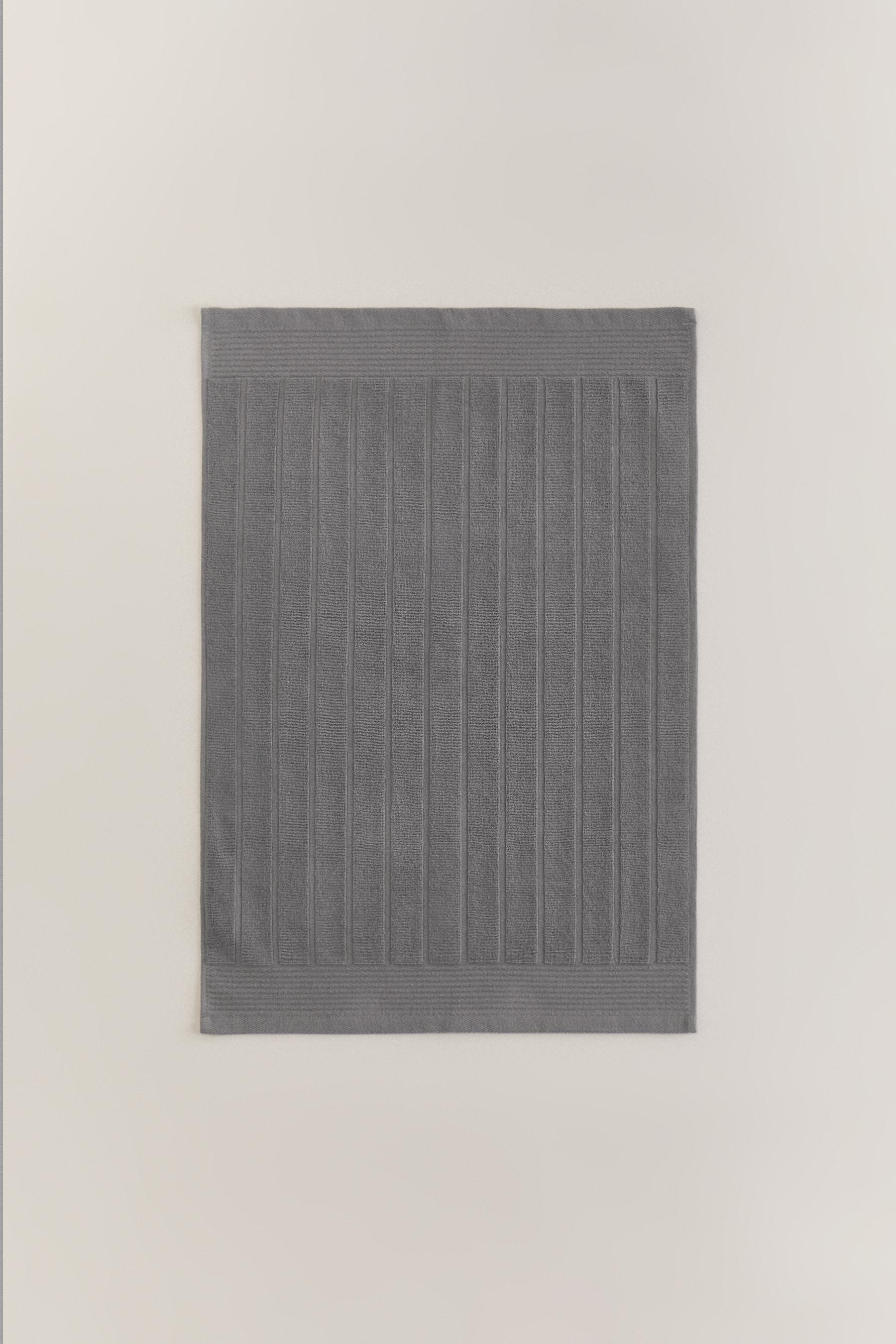 Alfombra de baño lisa 70 x 50 cm