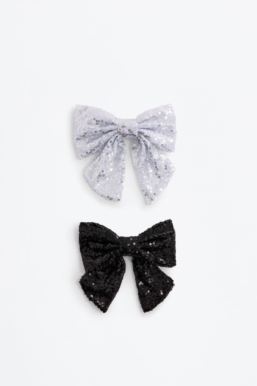 2-pack of large sequin bows
