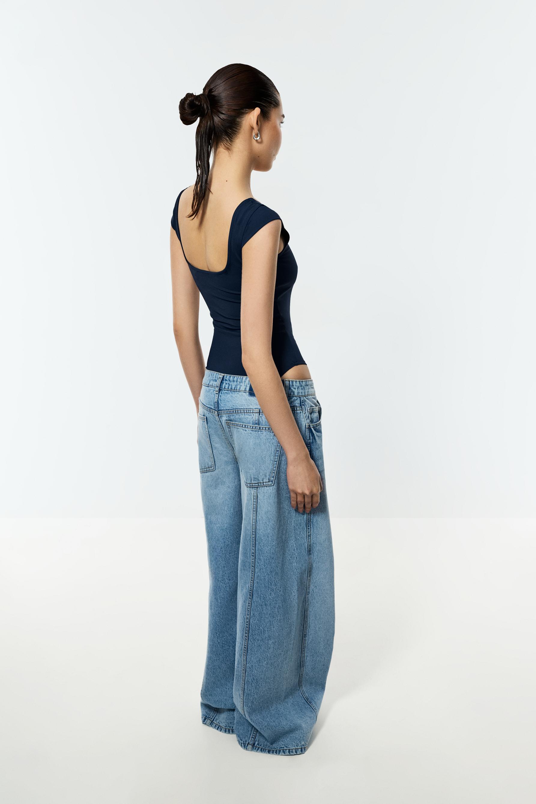 Short sleeve polyamide bodysuit — NAVY