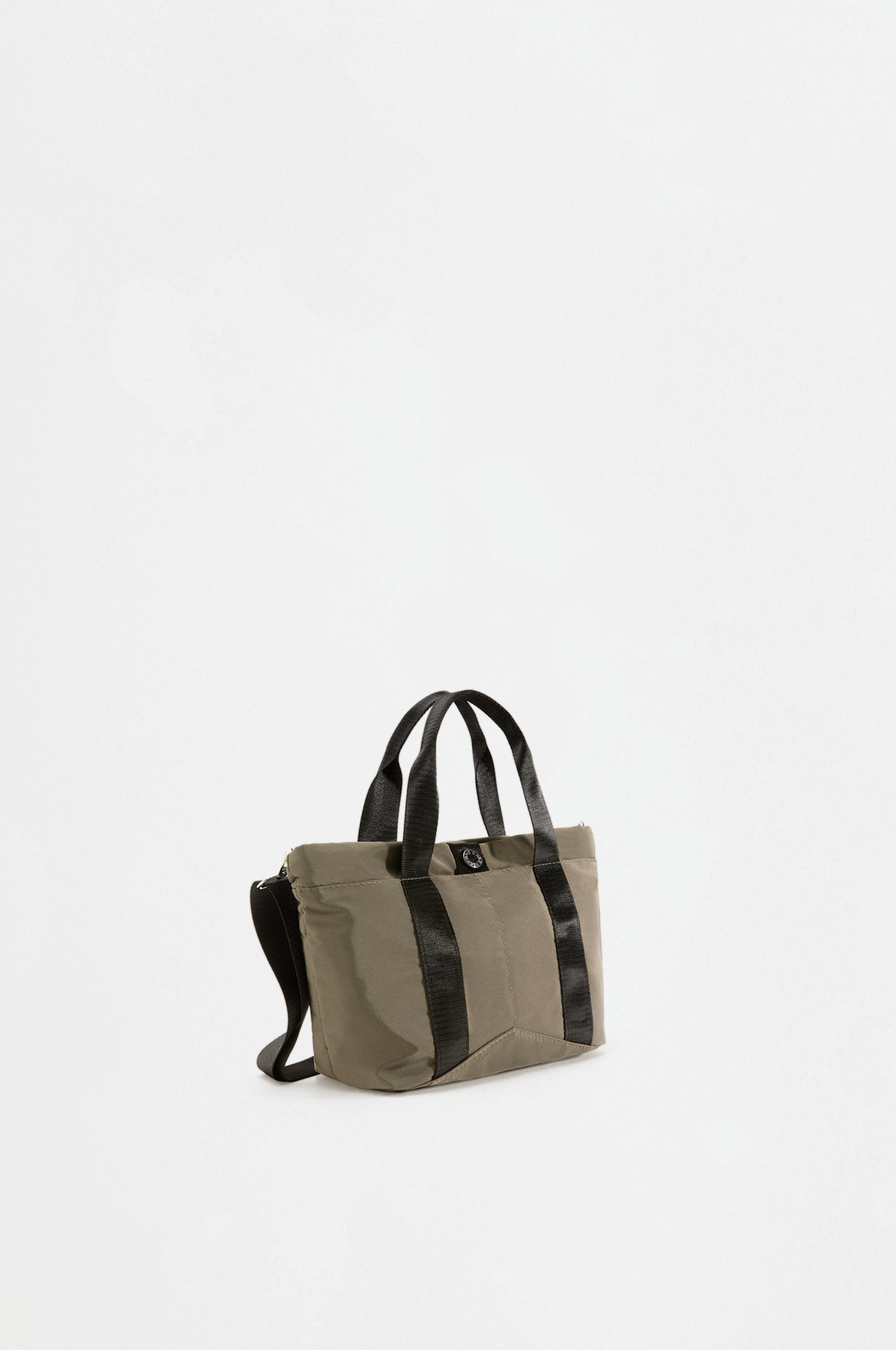 Mini nylon crossbody bag — KHAKI