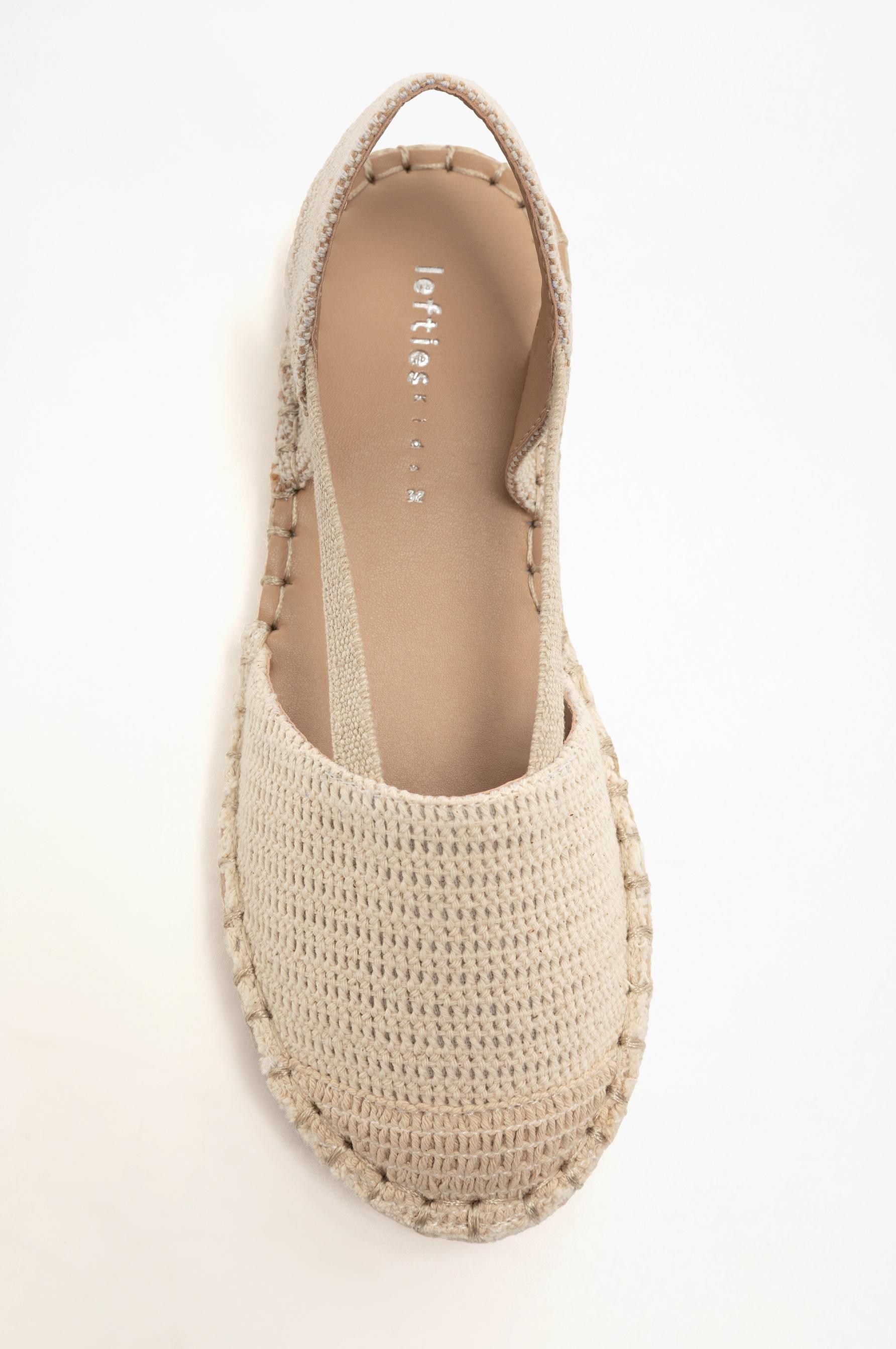 Elastic backless espadrille — BEIGE