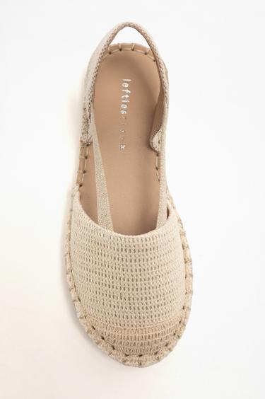 Elastic backless espadrille — BEIGE 4