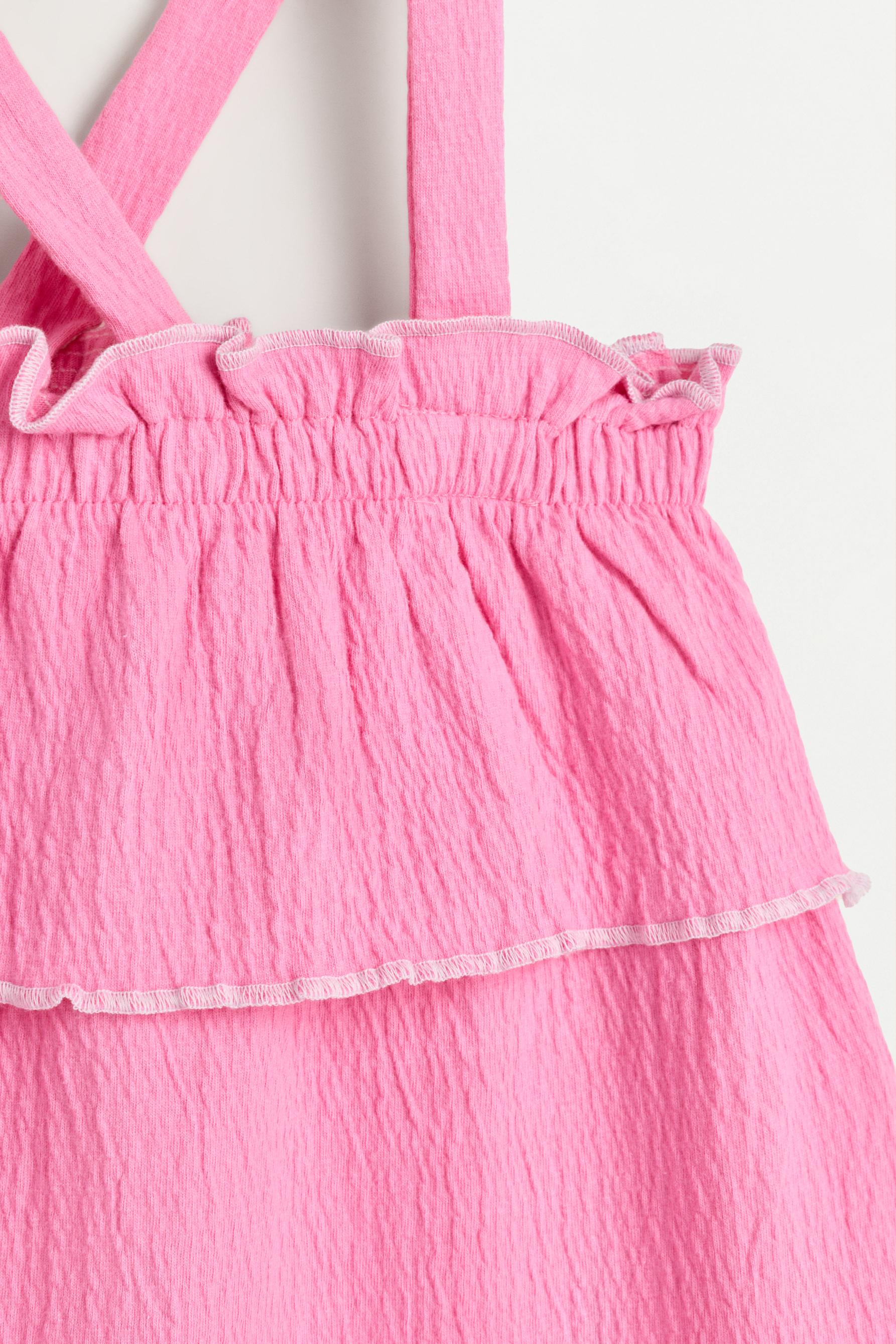 Ruffled dress — FUCHSIA