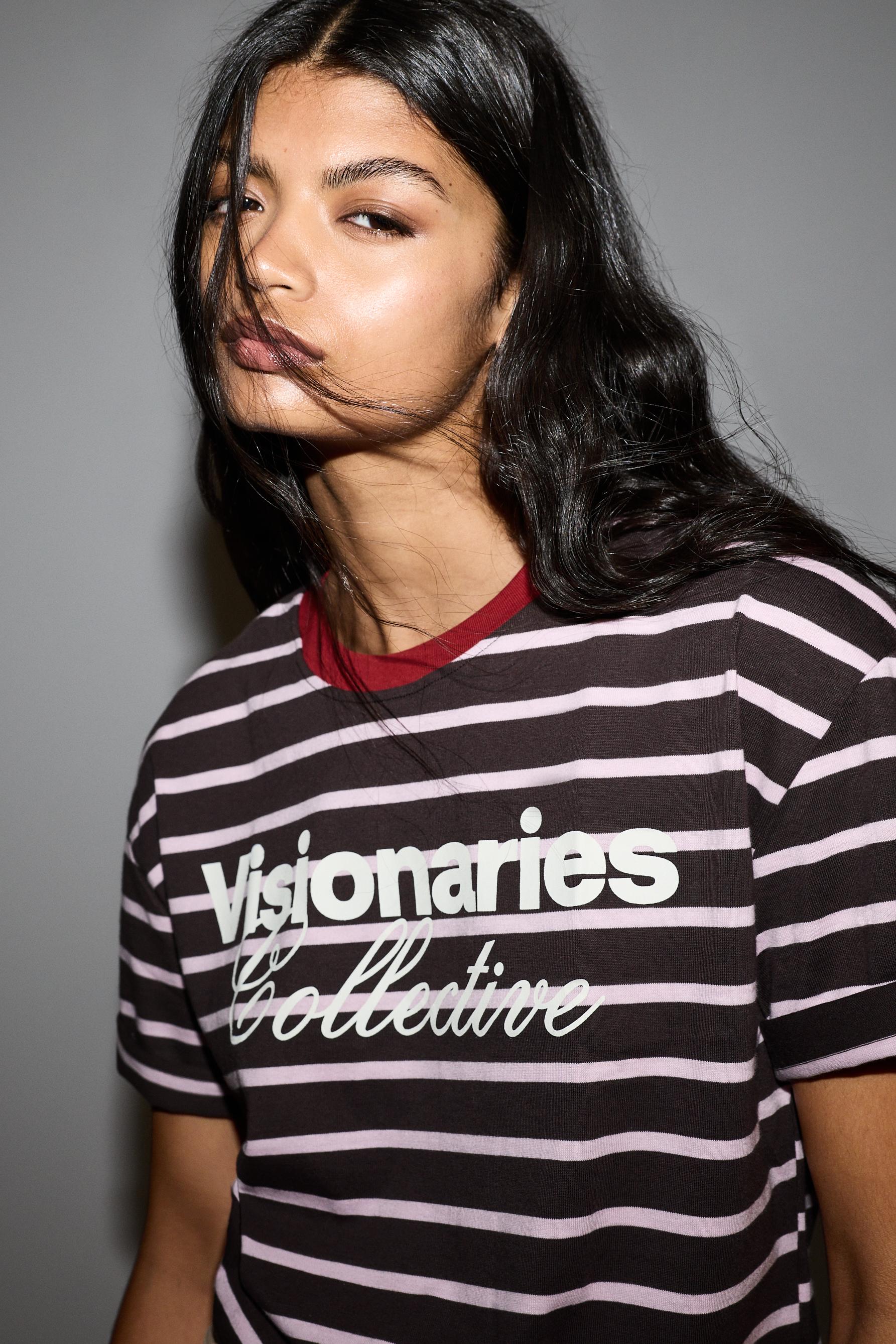 Printed boxy T-shirt — CHOCOLATE